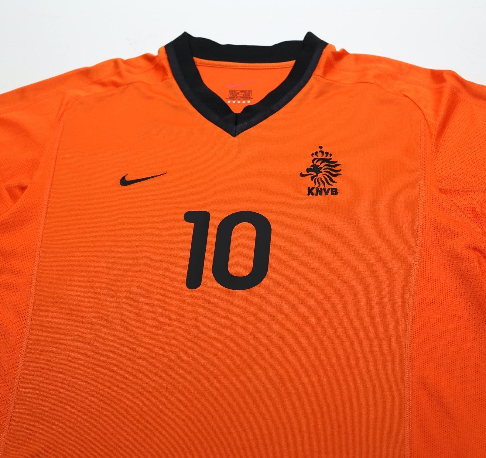 2000/02 BERGKAMP #10 Holland Vintage Nike Home Football Shirt (L) EURO 2000