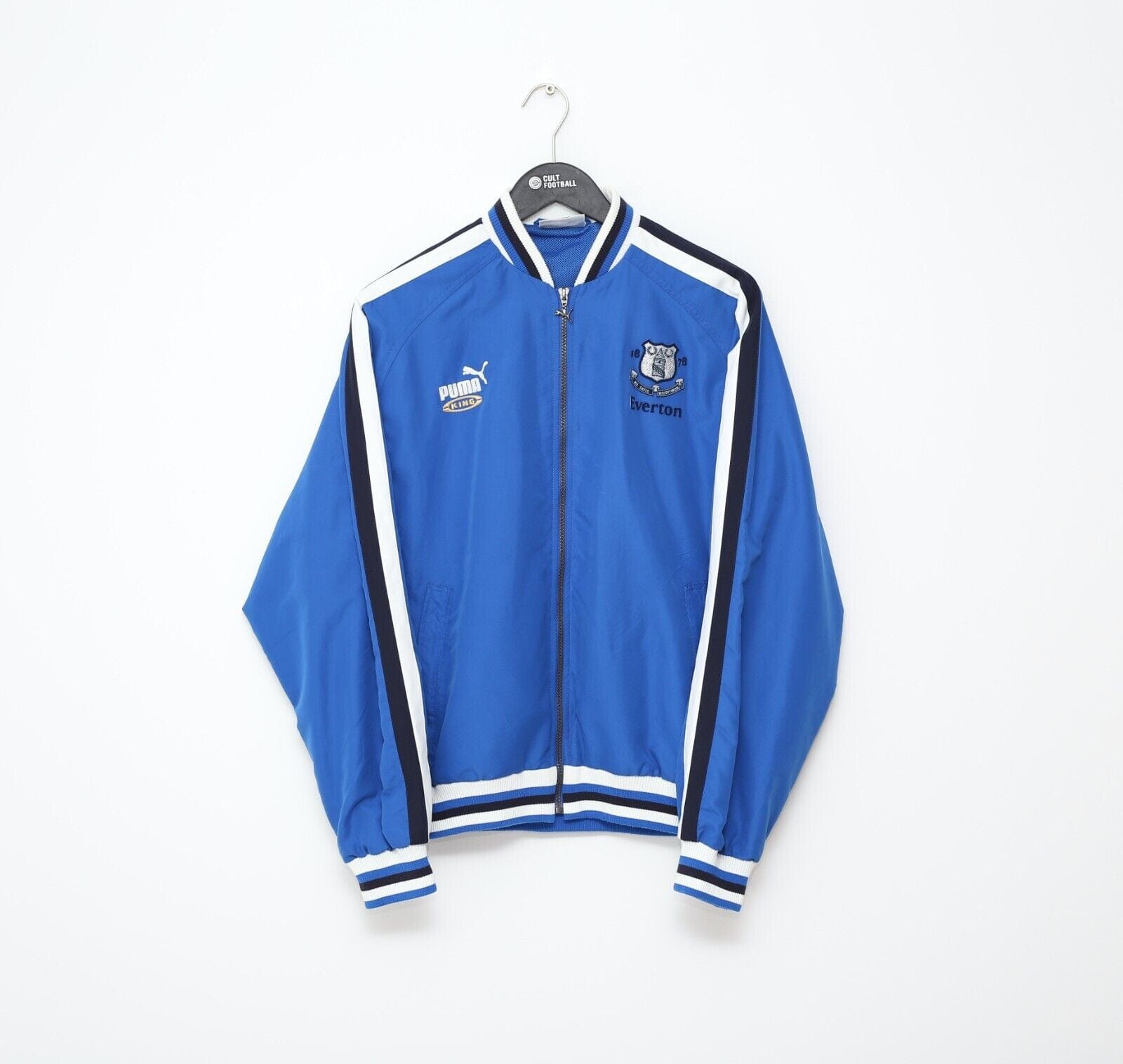 2000/02 EVERTON Vintage PUMA King Football Track Top Bomber Jacket (M)