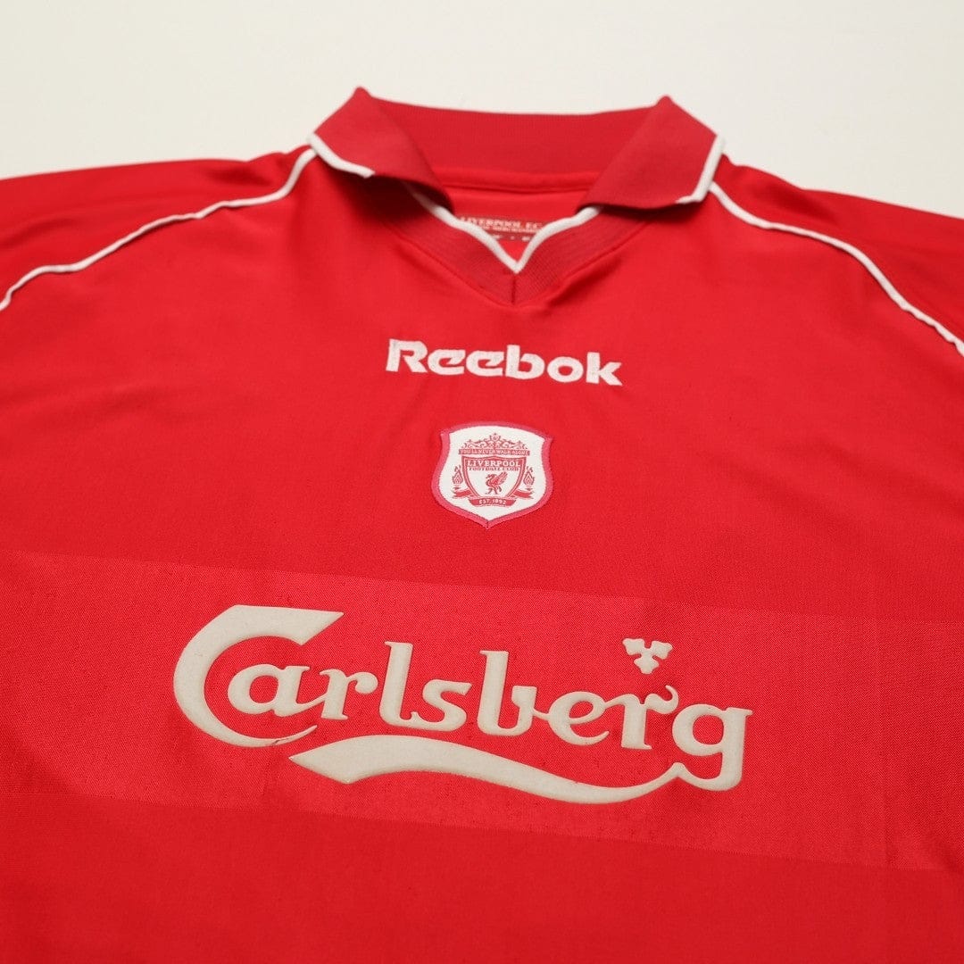 2000/02 Gerrard #17 Liverpool Vintage Reebok Home Football Shirt (S)