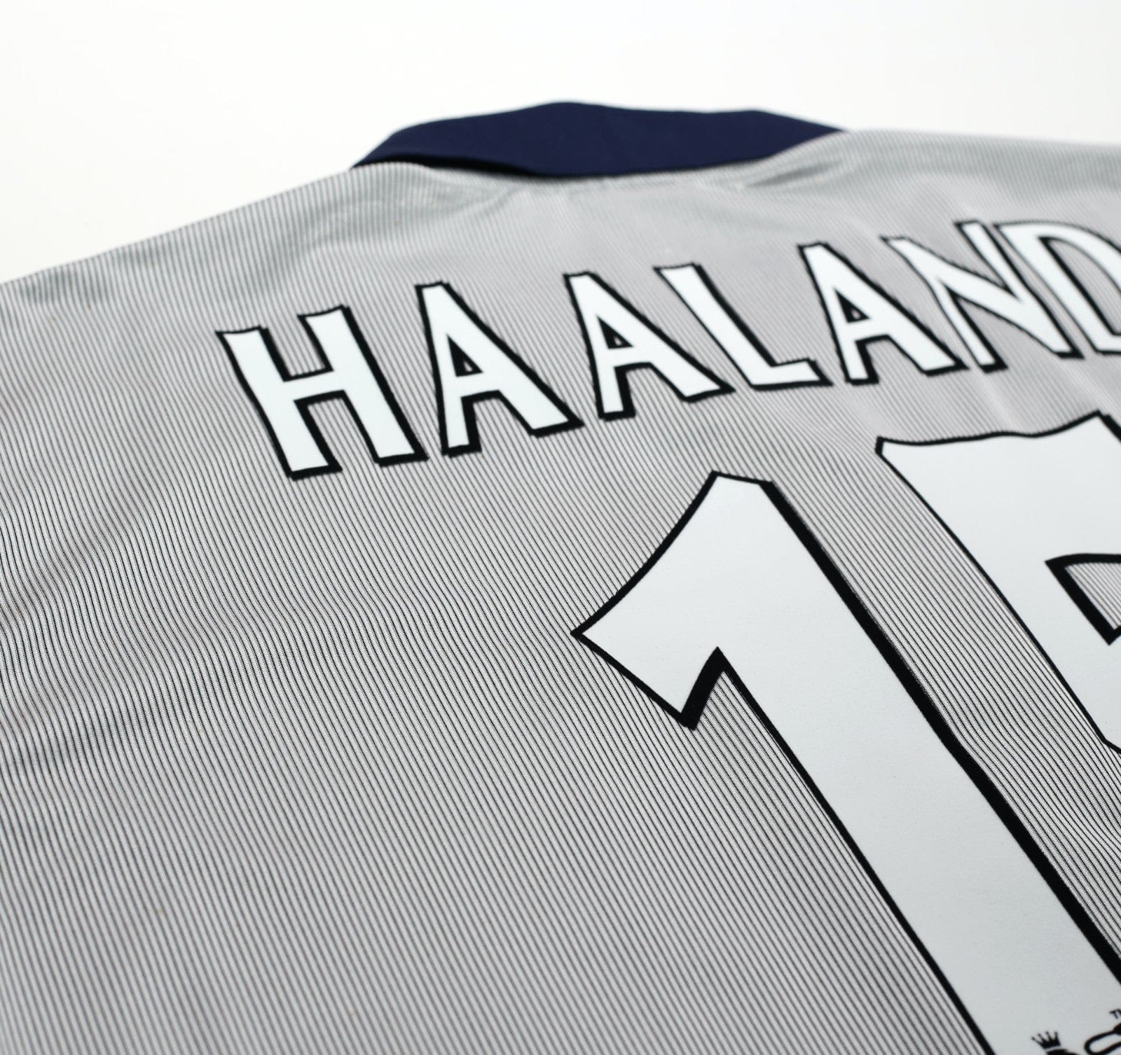 2000/02 HAALAND #15 Manchester City Vintage LCS Away Football Shirt (L) 42/44