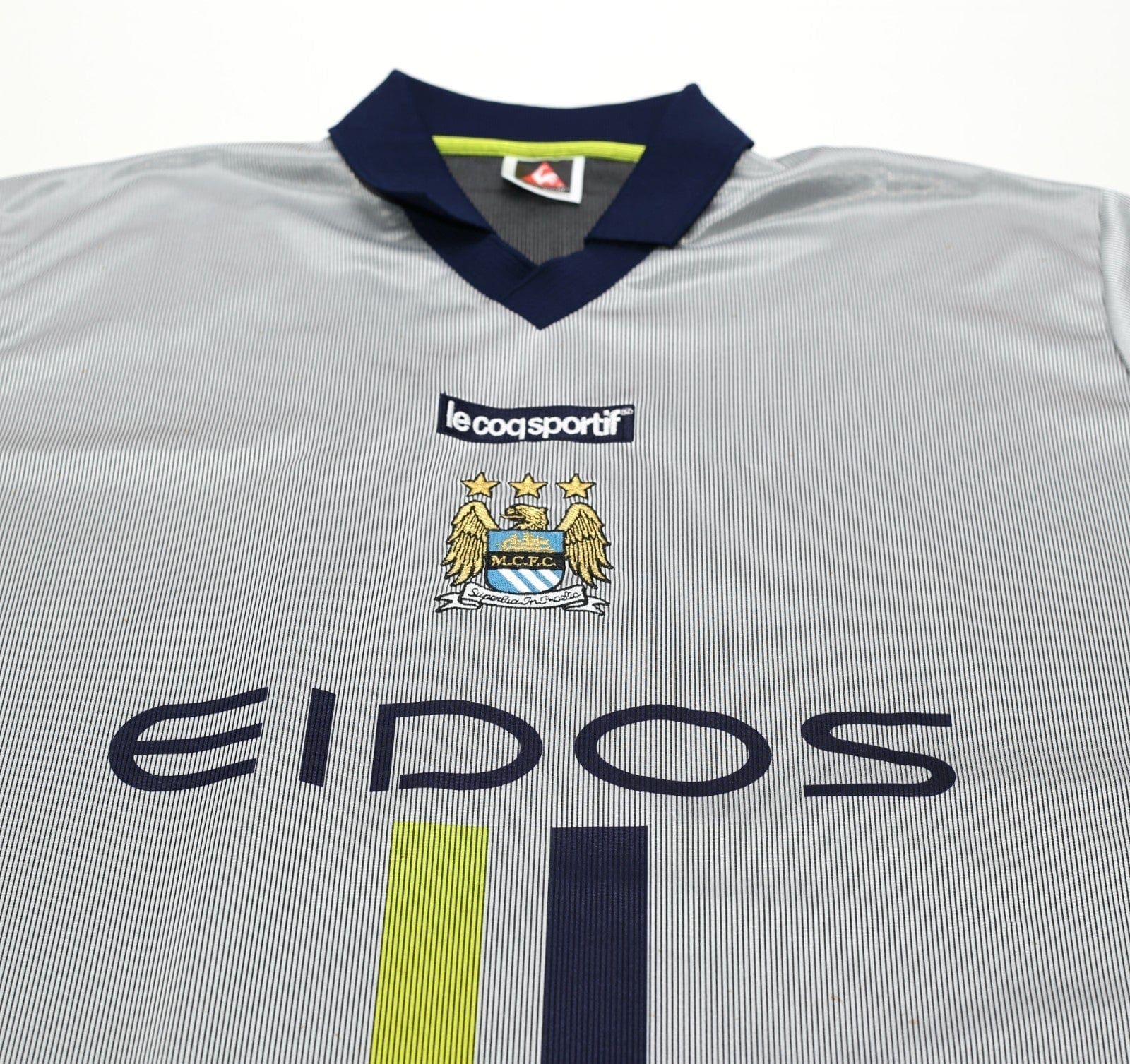 2000/02 HAALAND #15 Manchester City Vintage LCS Away Football Shirt (L) 42/44