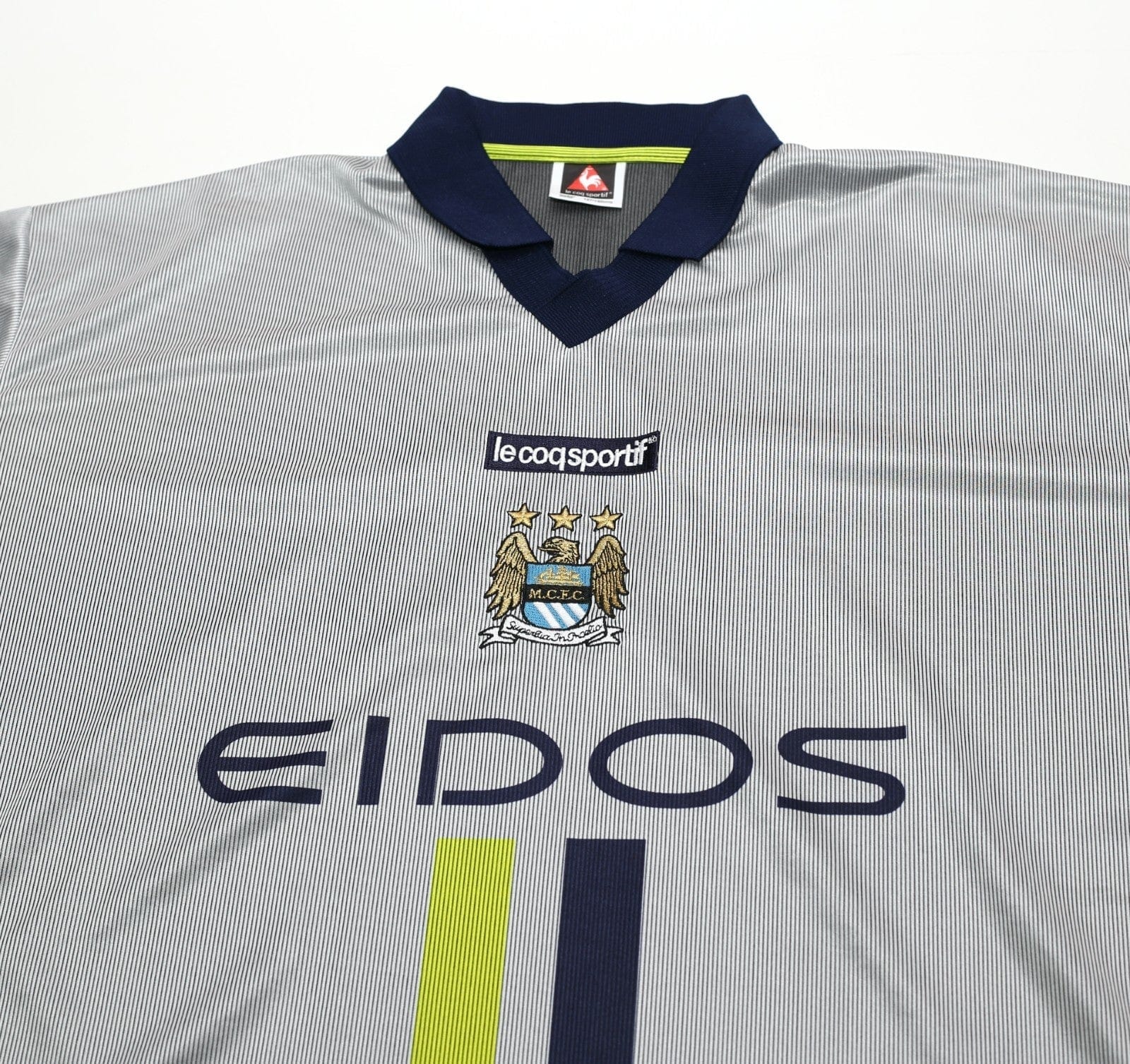 2000/02 HAALAND #15 Manchester City Vintage LCS Away Football Shirt (XXXL) 50/52