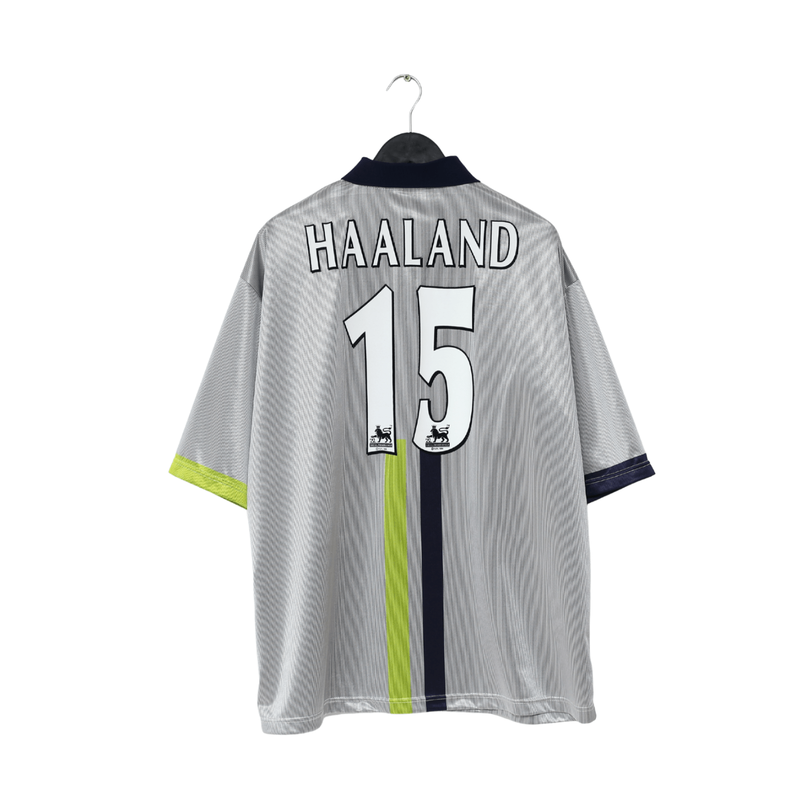 2000/02 HAALAND #15 Manchester City Vintage LCS Away Football Shirt (XXXL) 50/52