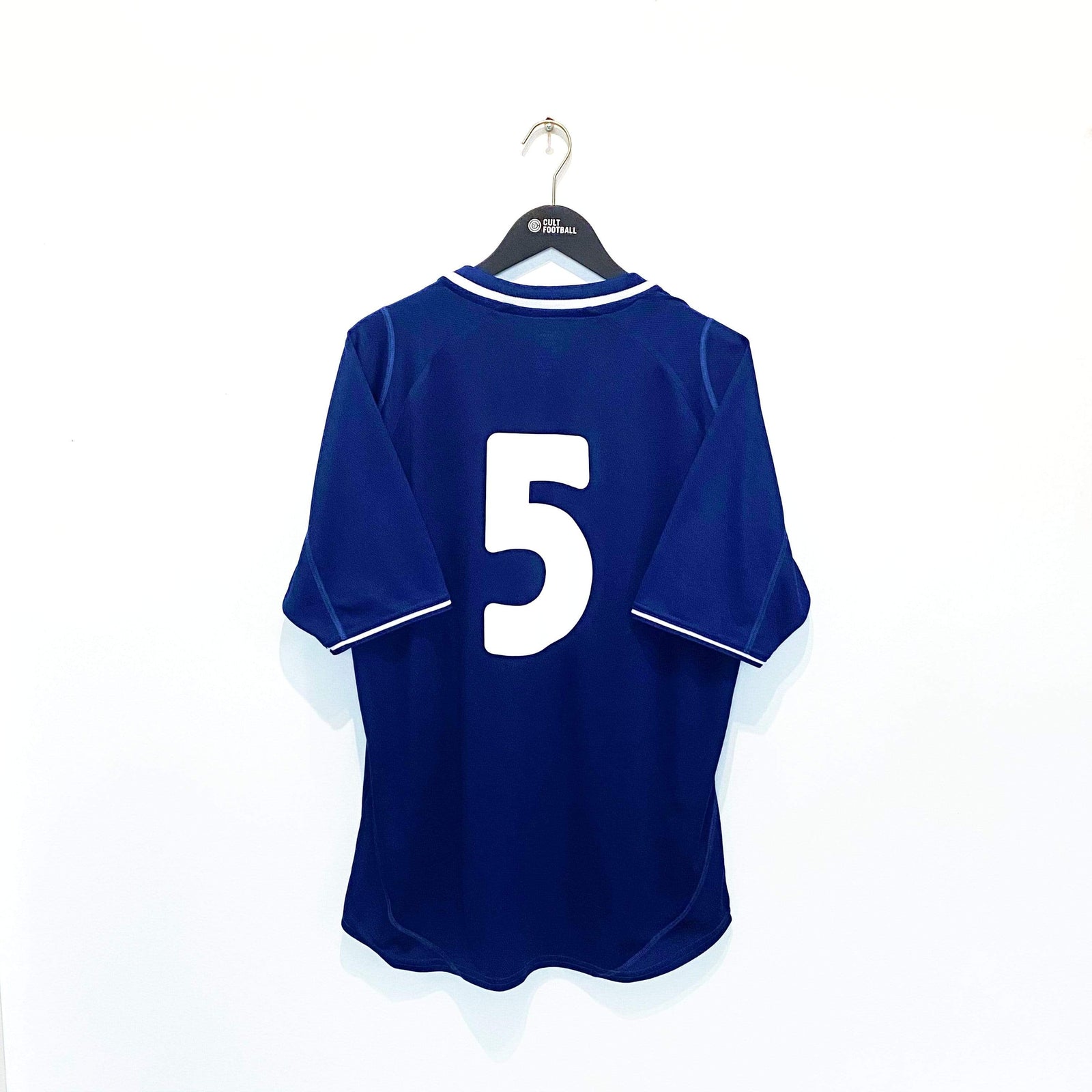 2000/02 HENDRY #5 Scotland Vintage FILA Home Football Shirt (L) Blackburn Rovers