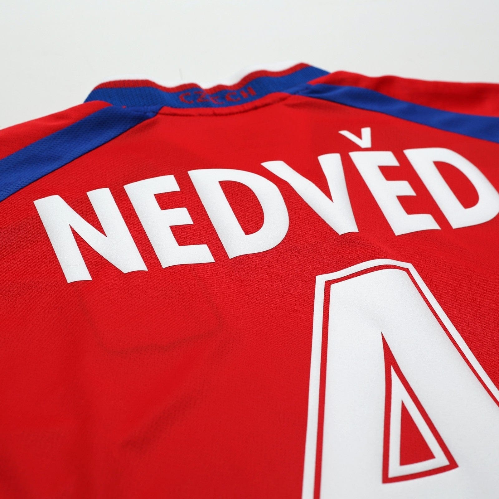 2000/02 Nedved #4 Czech Republic Vintage Puma Home Football Shirt (L) Euro 2000