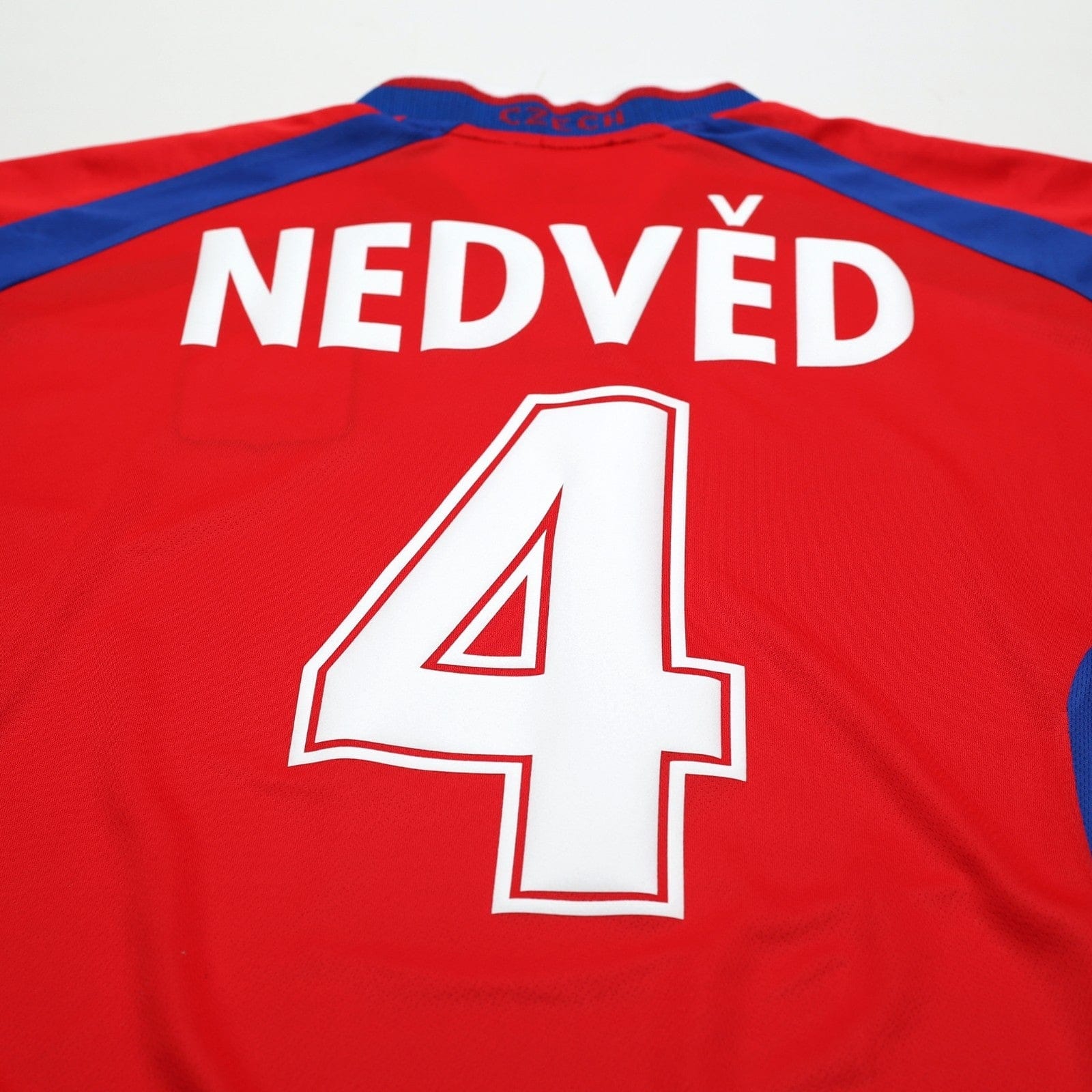 2000/02 Nedved #4 Czech Republic Vintage Puma Home Football Shirt (L) Euro 2000