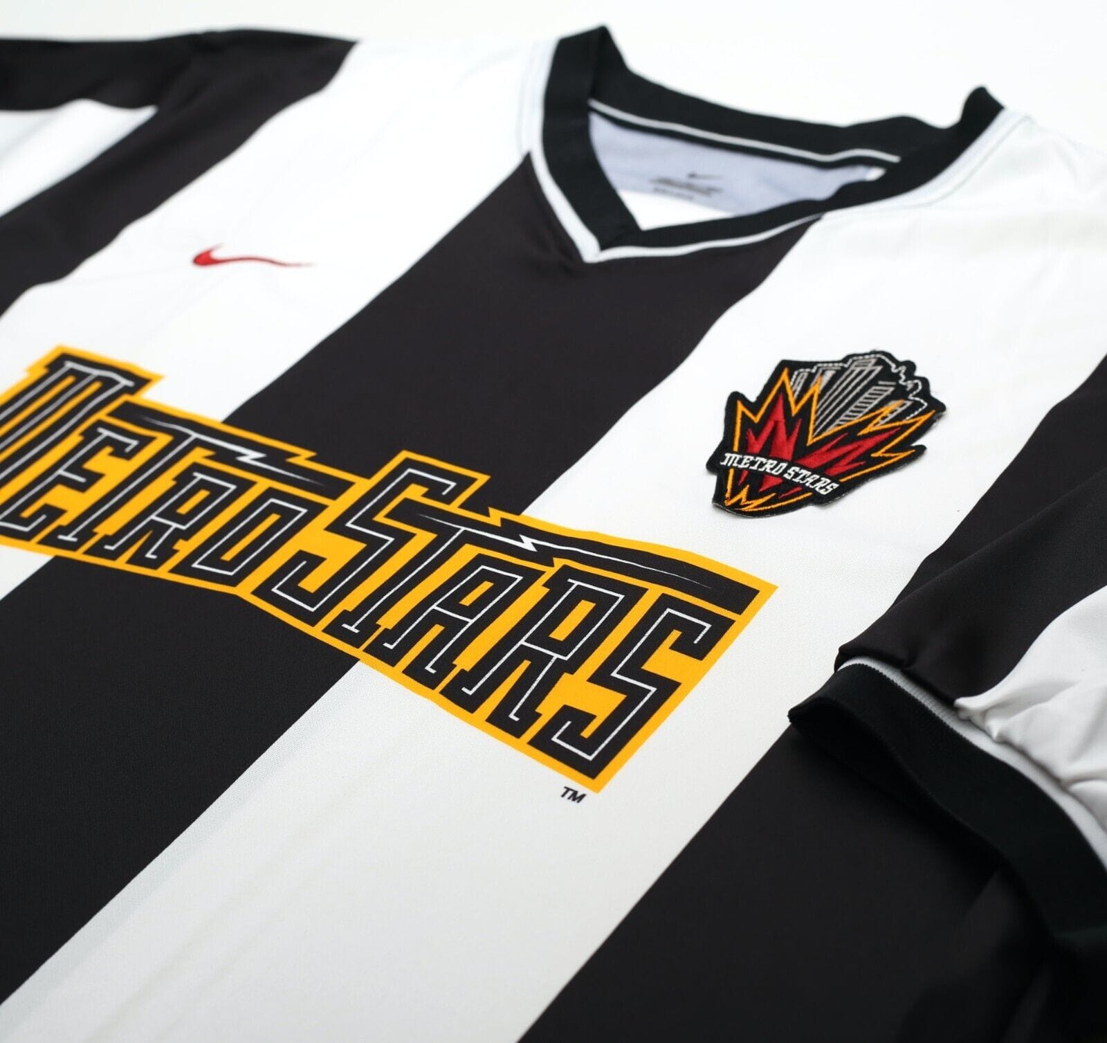 2000/02 NEW YORK/NEW JERSEY METROSTARS Vintage Nike Away Football Shirt (XL) MLS