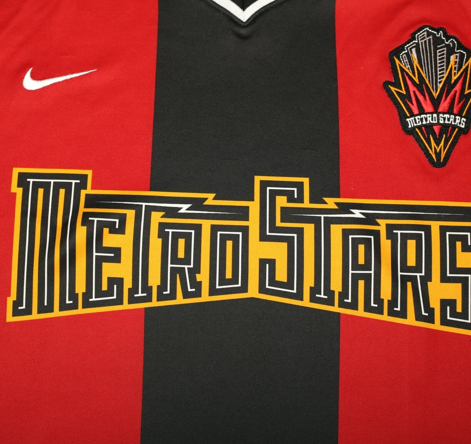 2000/02 NEW YORK/NEW JERSEY METROSTARS Vintage Nike Home Football Shirt (M) MLS