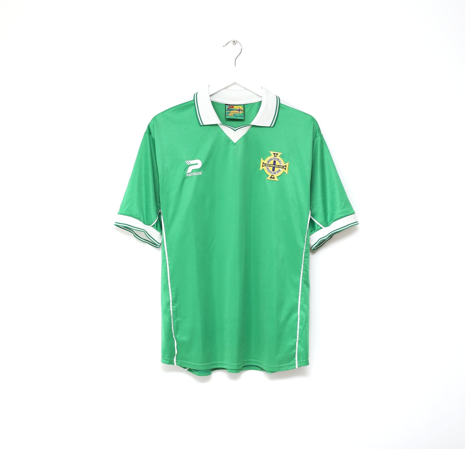 2000/02 NORTHERN IRELAND Vintage Patrick Home Football Shirt (L)