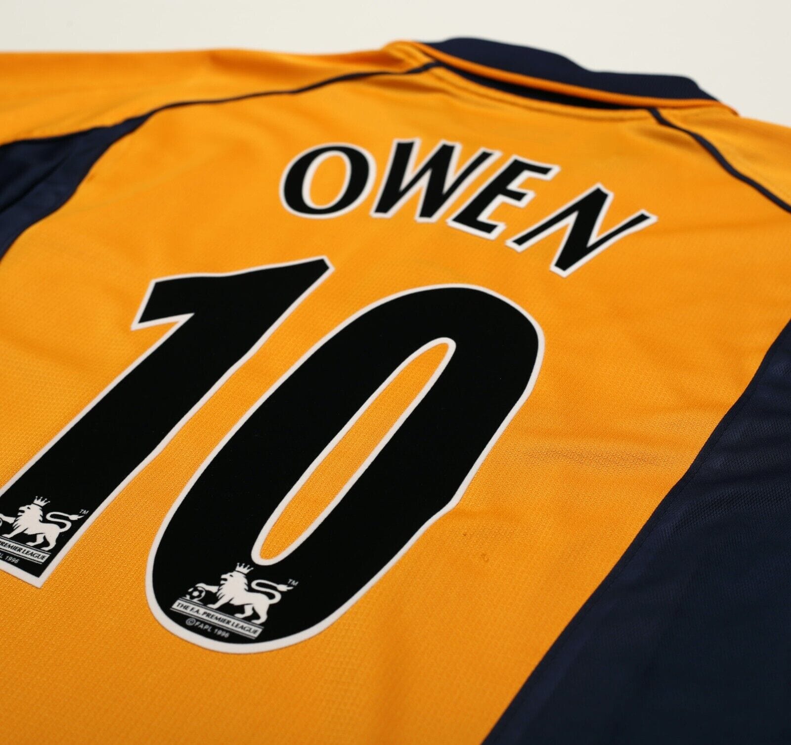 2000/02 OWEN #10 Liverpool Vintage Reebok Away Football Shirt (M)