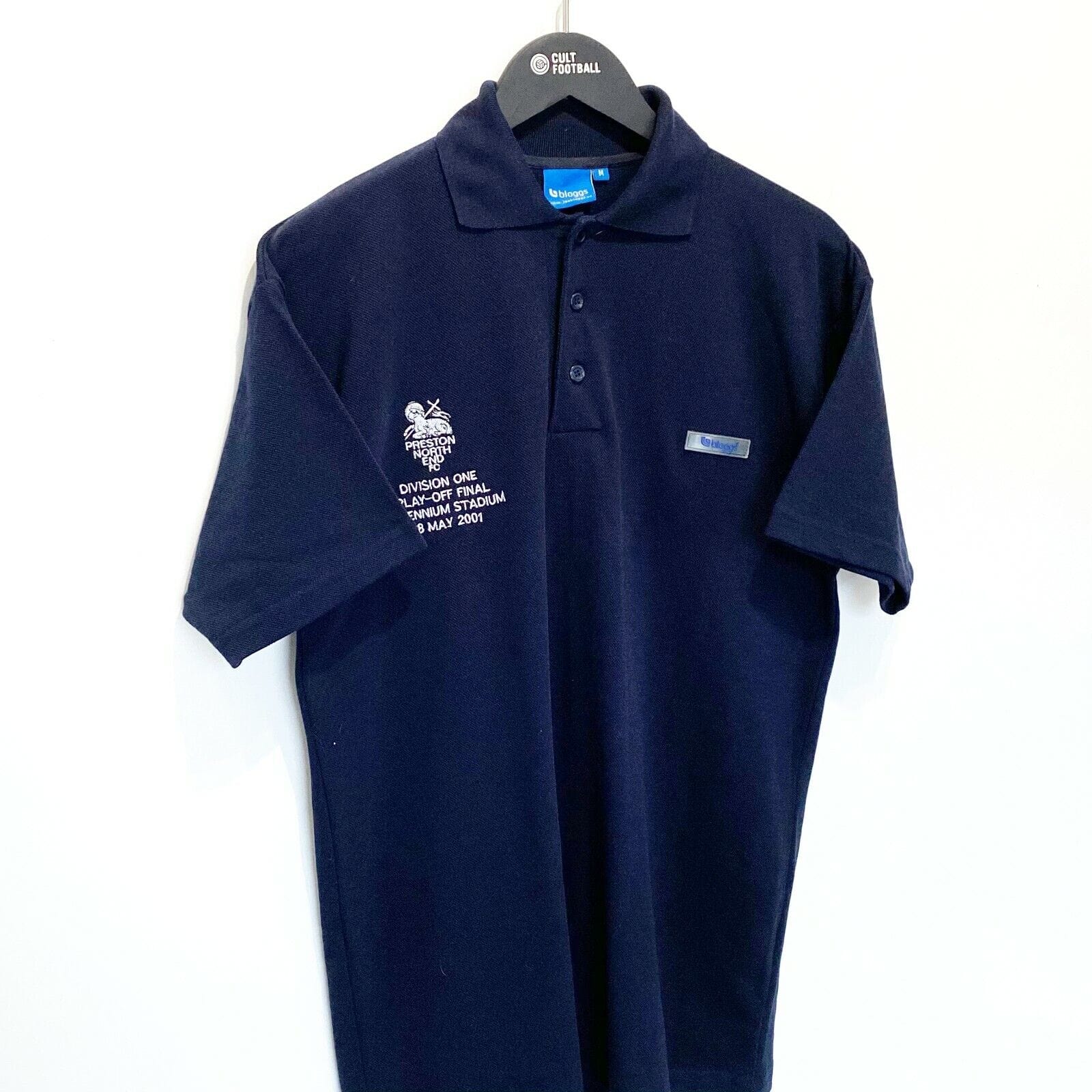 2000/02 PRESTON NORTH END Vintage Bloggs Football Shirt (M) Play Off Final 2001