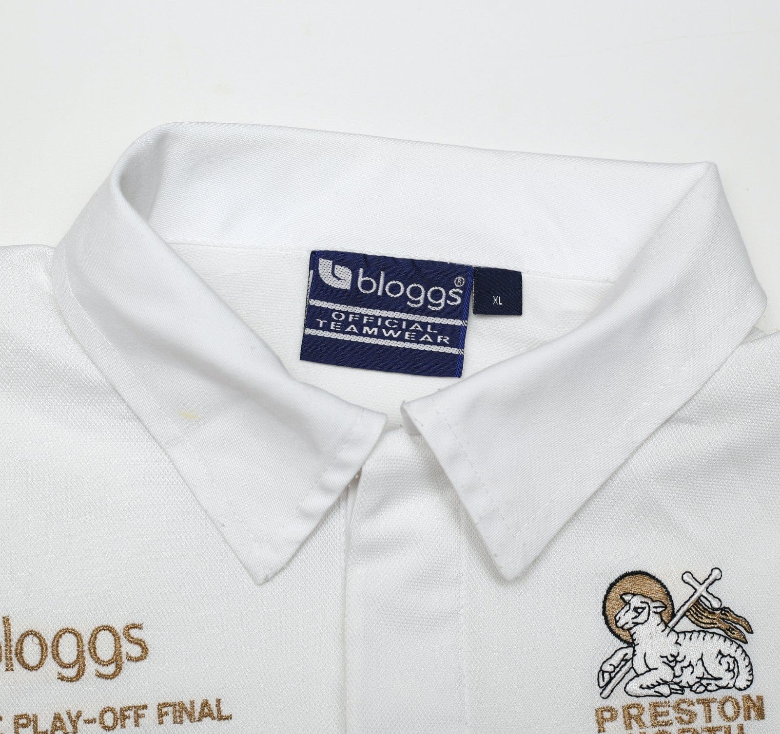 2000/02 PRESTON NORTH END Vintage Bloggs Play Off Final Home Football Shirt (XL)
