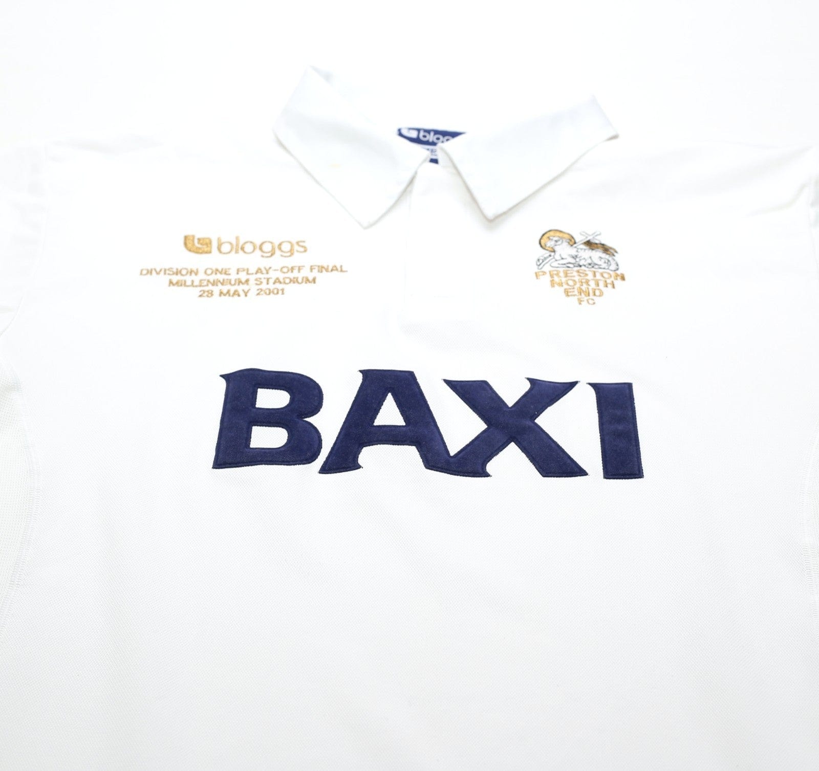 2000/02 PRESTON NORTH END Vintage Bloggs Play Off Final Home Football Shirt (XL)