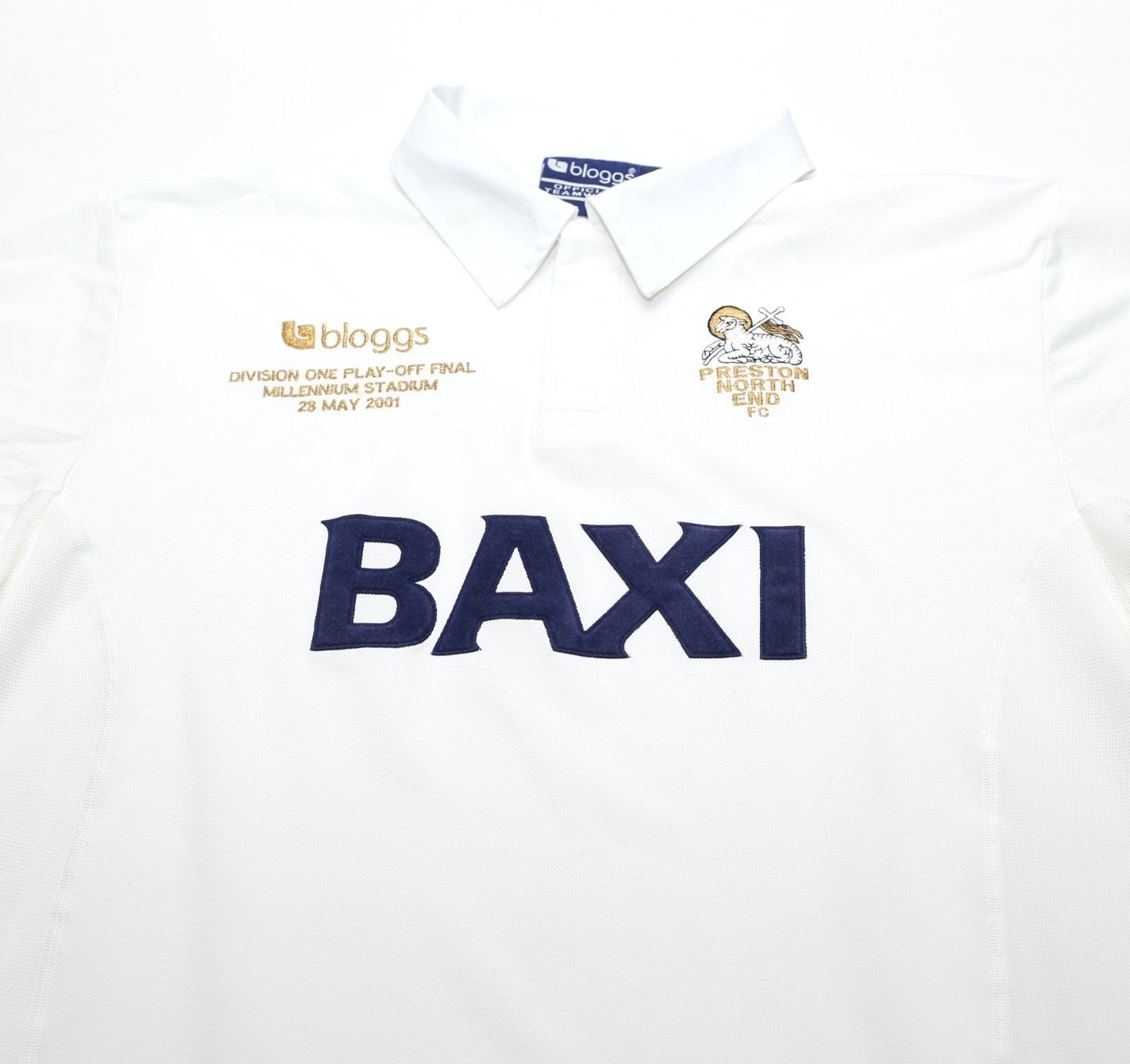 2000/02 PRESTON NORTH END Vintage Bloggs Play Off Final Home Football Shirt (XL)