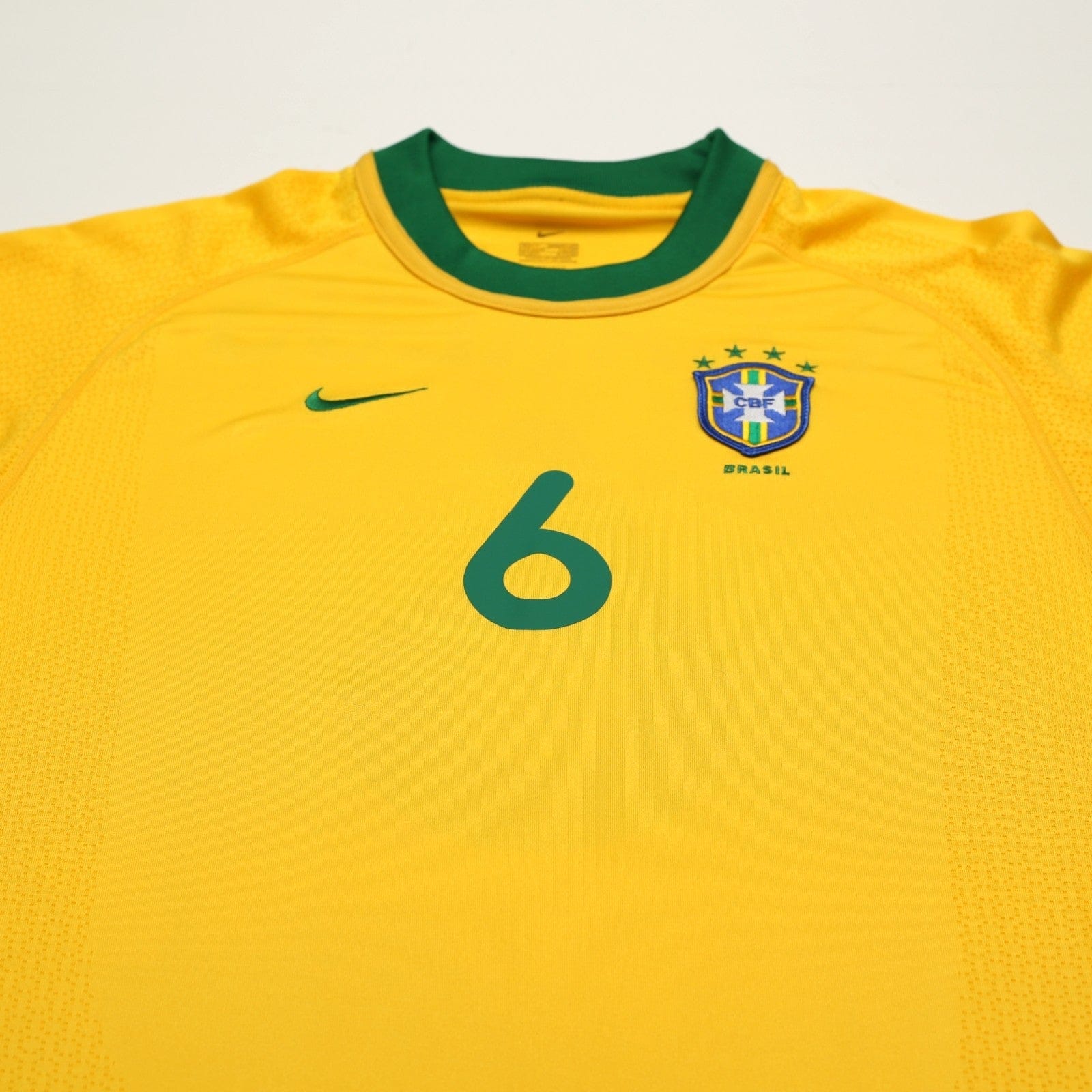 2000/02 Roberto Carlos #6 Brazil Vintage Nike Home Football Shirt (S/M)