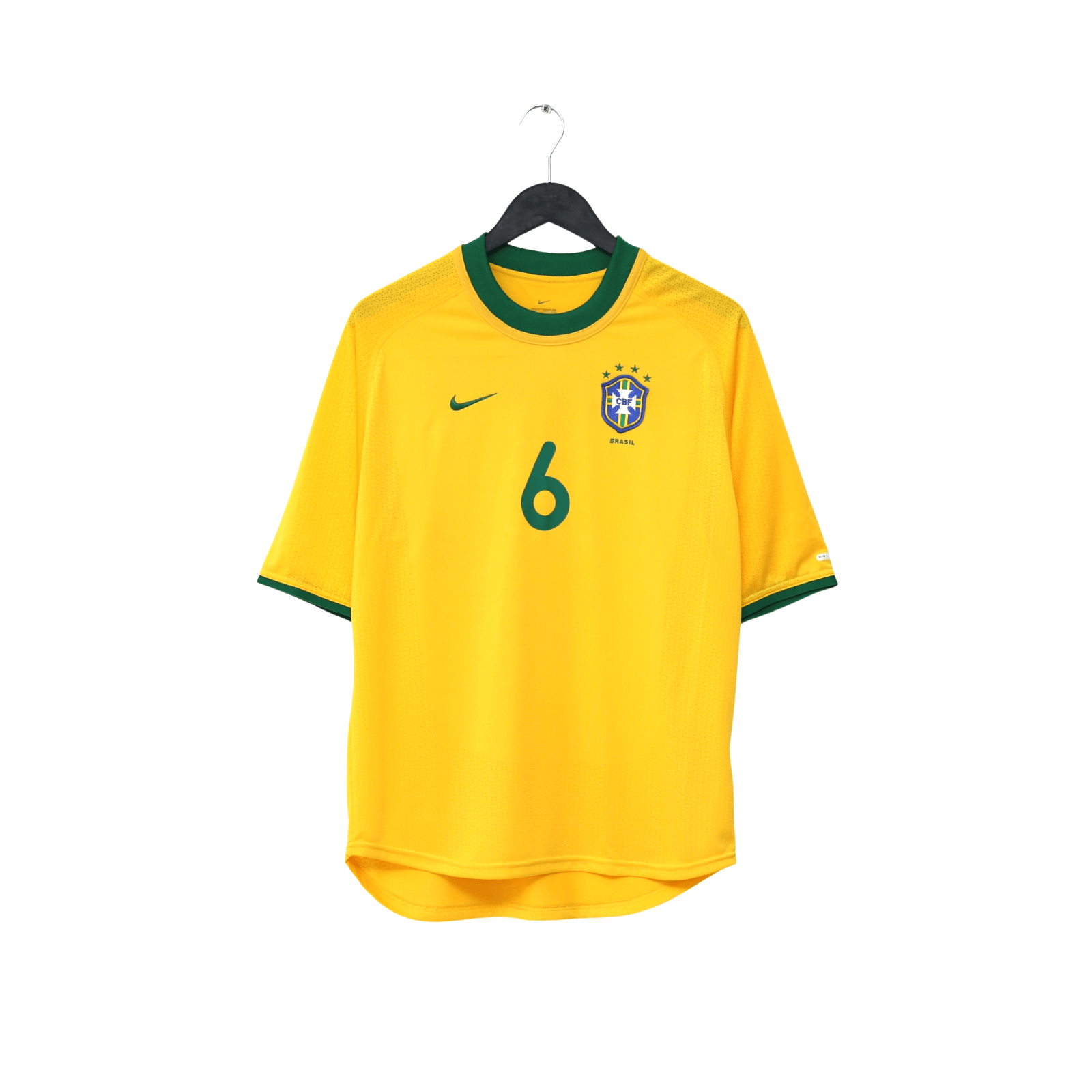 2000/02 Roberto Carlos #6 Brazil Vintage Nike Home Football Shirt (S/M)