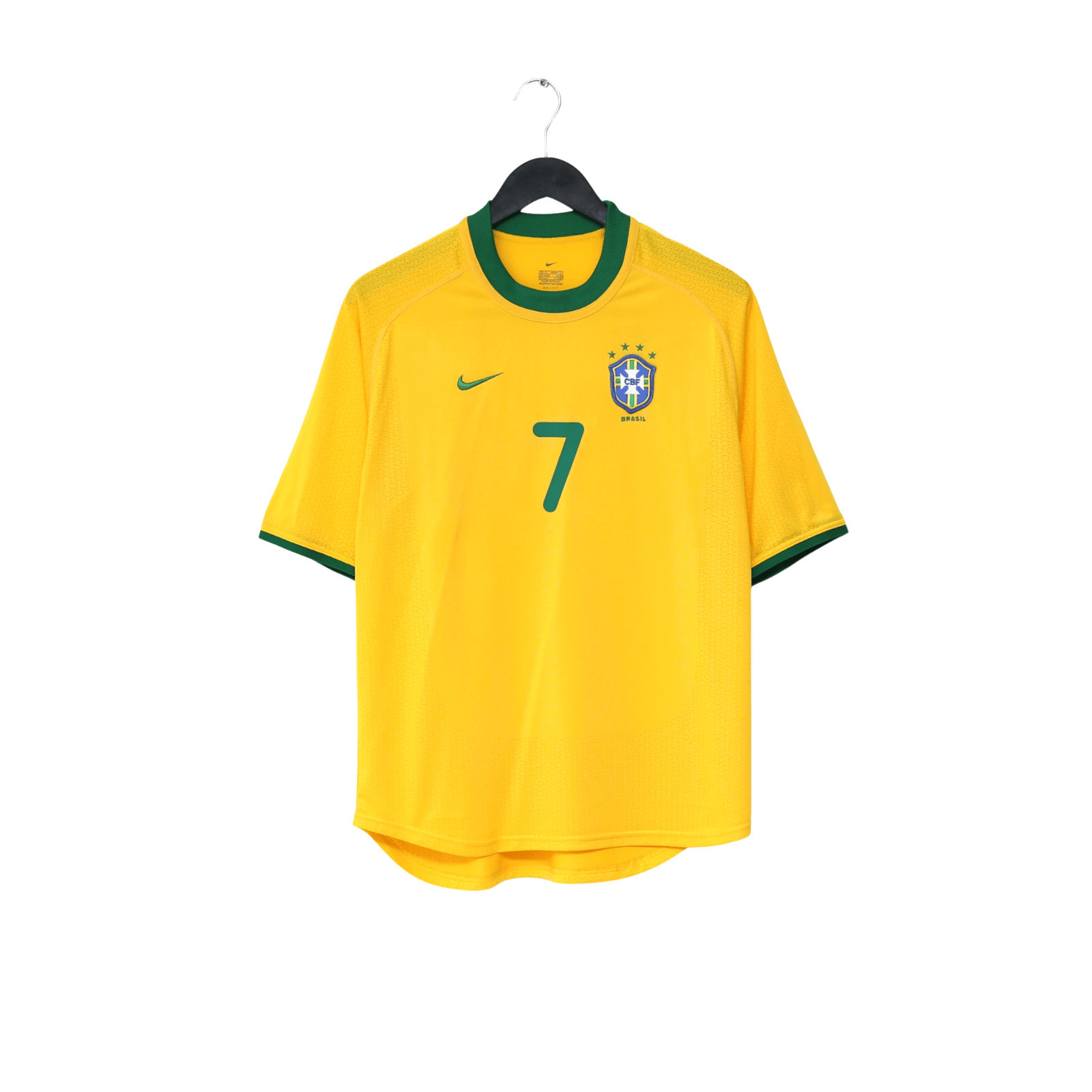 2000/02 Ronaldinho #7 Brazil Vintage Nike Home Football Shirt (S) Olympics 2000