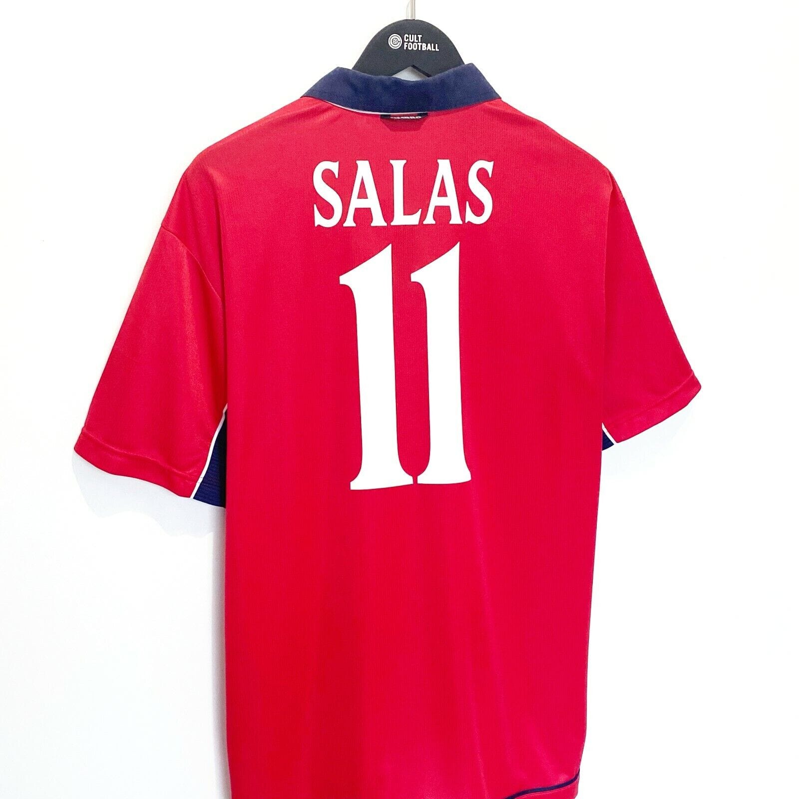2000/02 SALAS #11 Chile Vintage Umbro Home Football Shirt (L) Lazio Juventus
