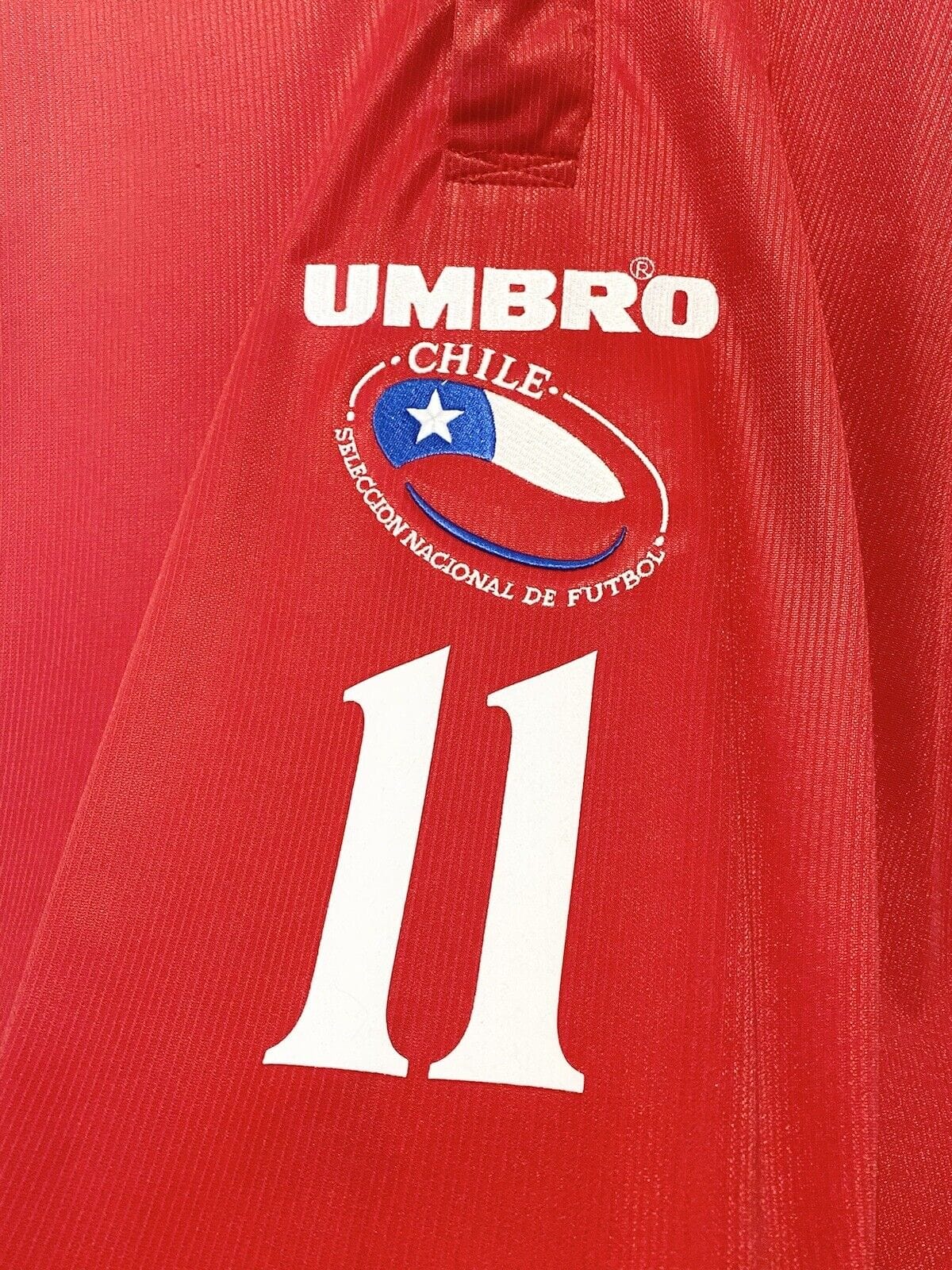 2000/02 SALAS #11 Chile Vintage Umbro Home Football Shirt (L) Lazio Juventus