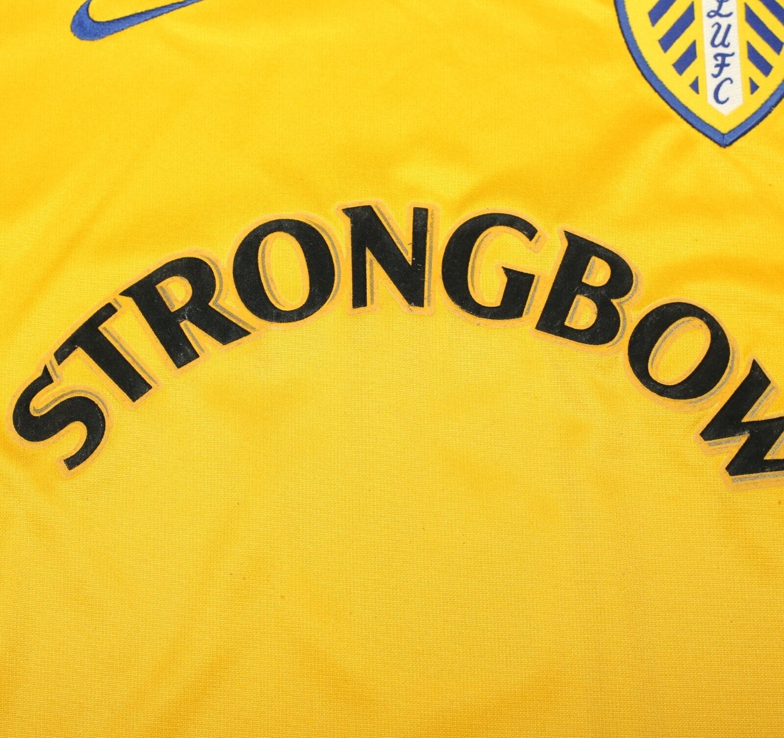 2000/02 VIDUKA #9 Leeds United Vintage Nike L/S Away Football Shirt (M)