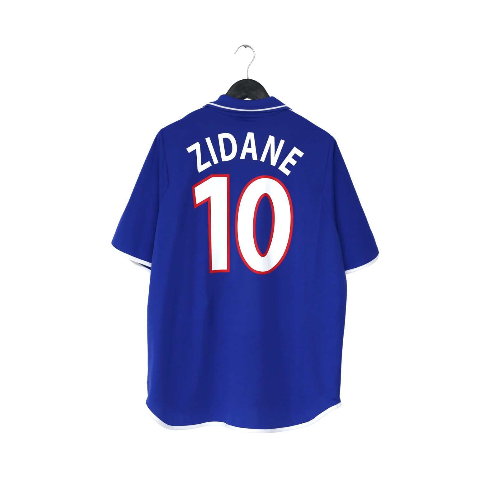 2000/02 Zidane #10 France Vintage adidas Home Football Shirt (L) Euro 2000
