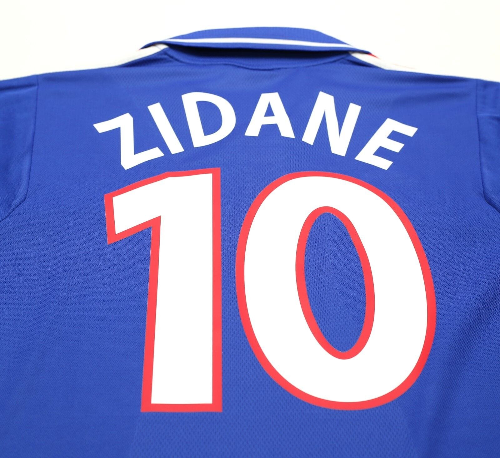 2000/02 ZIDANE #10 France Vintage adidas Home Football Shirt (M)