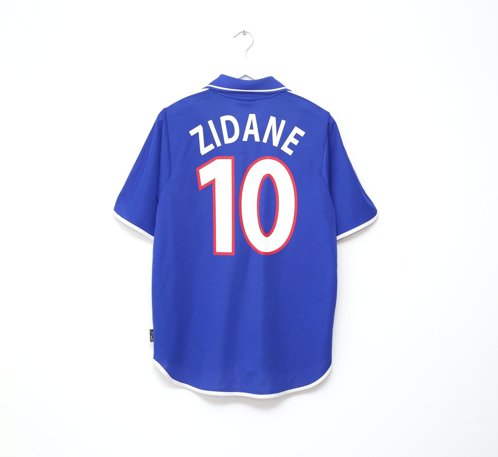 2000/02 ZIDANE #10 France Vintage adidas Home Football Shirt (M)