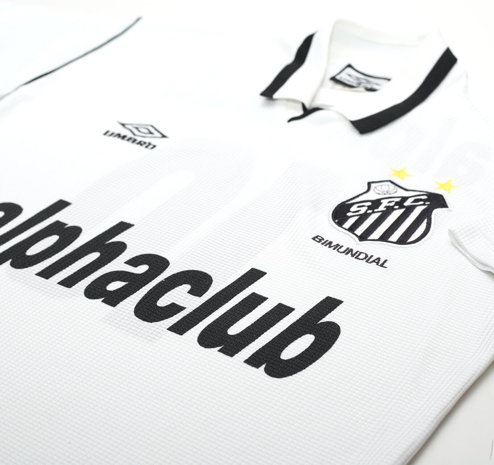 2000 #10 SANTOS Vintage Umbro Home Football Shirt Jersey (S/M)