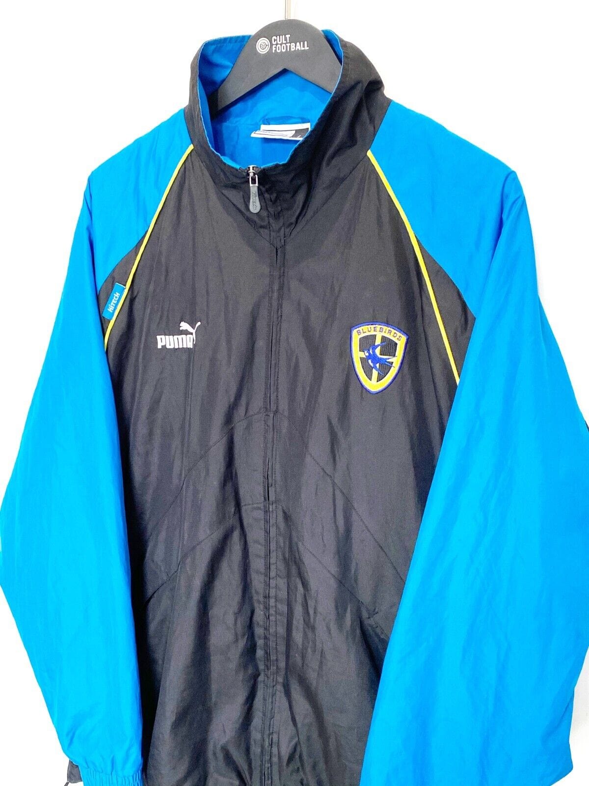 2000's CARDIFF CITY Vintage PUMA Football Tack Top Jacket (L)