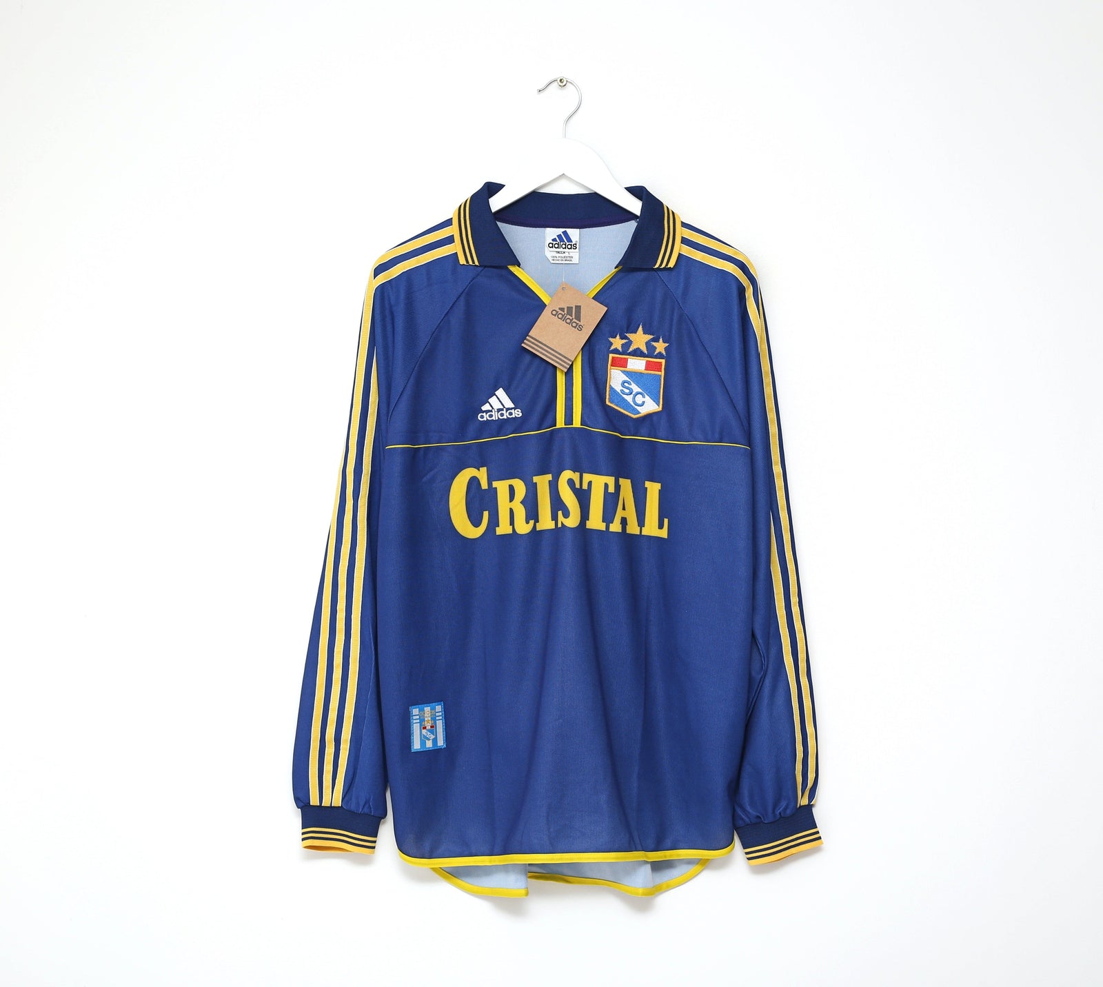 2000 SPORTING CRISTAL Vintage adidas Long Sleeve Third Football Shirt (XL) BNWT