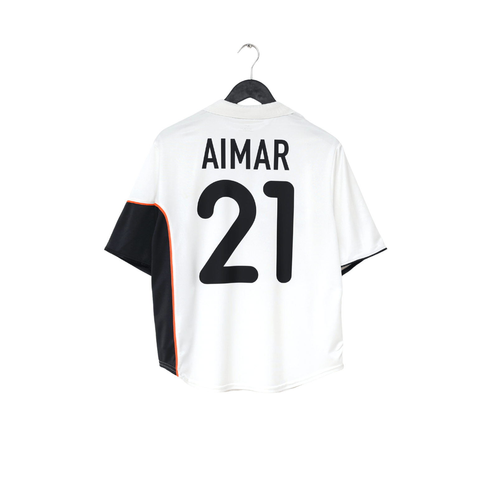 2001/02 AIMAR #21 Valencia Vintage Nike Home Football Shirt (S)