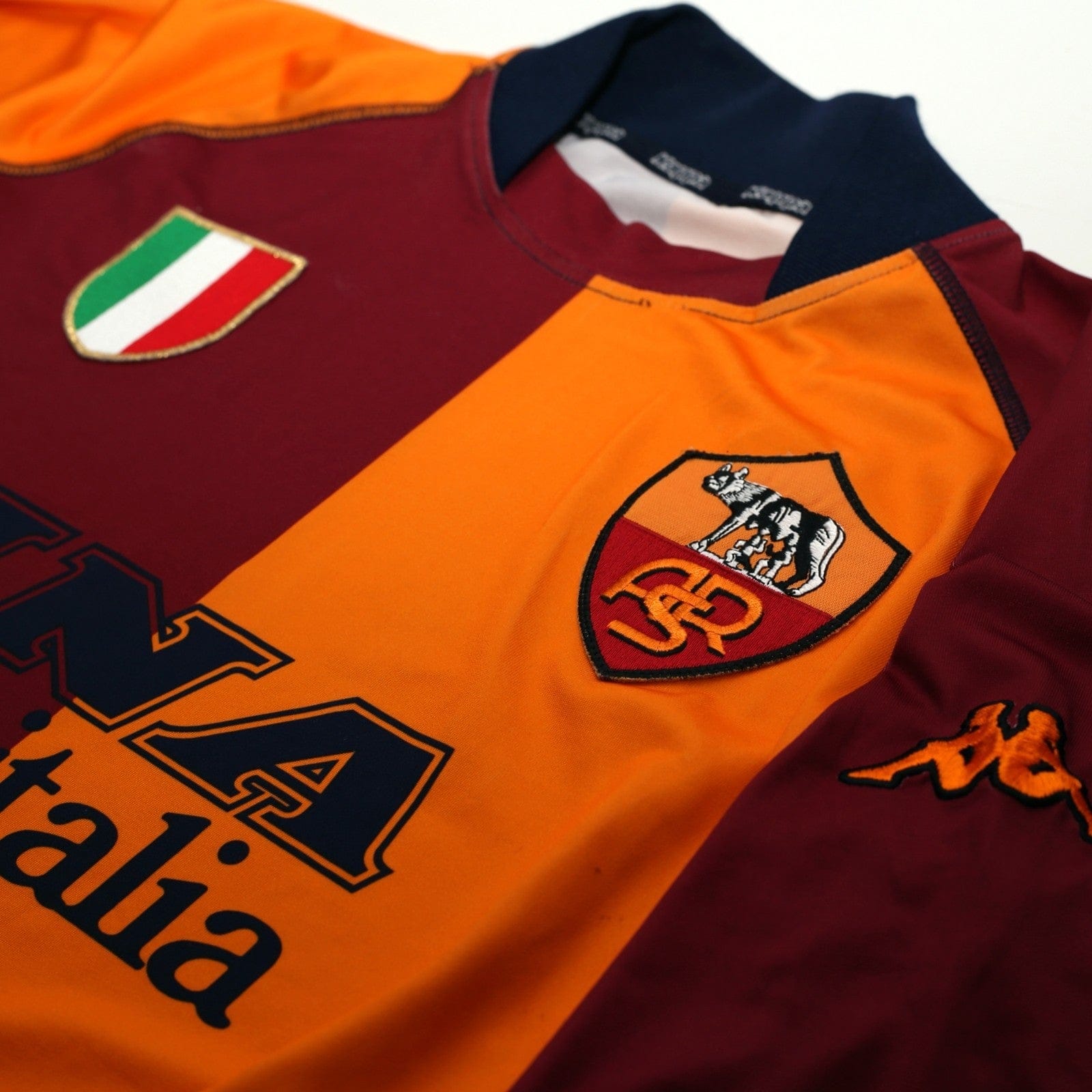 2001/02 AS Roma Vintage Kappa European Football Shirt (M)