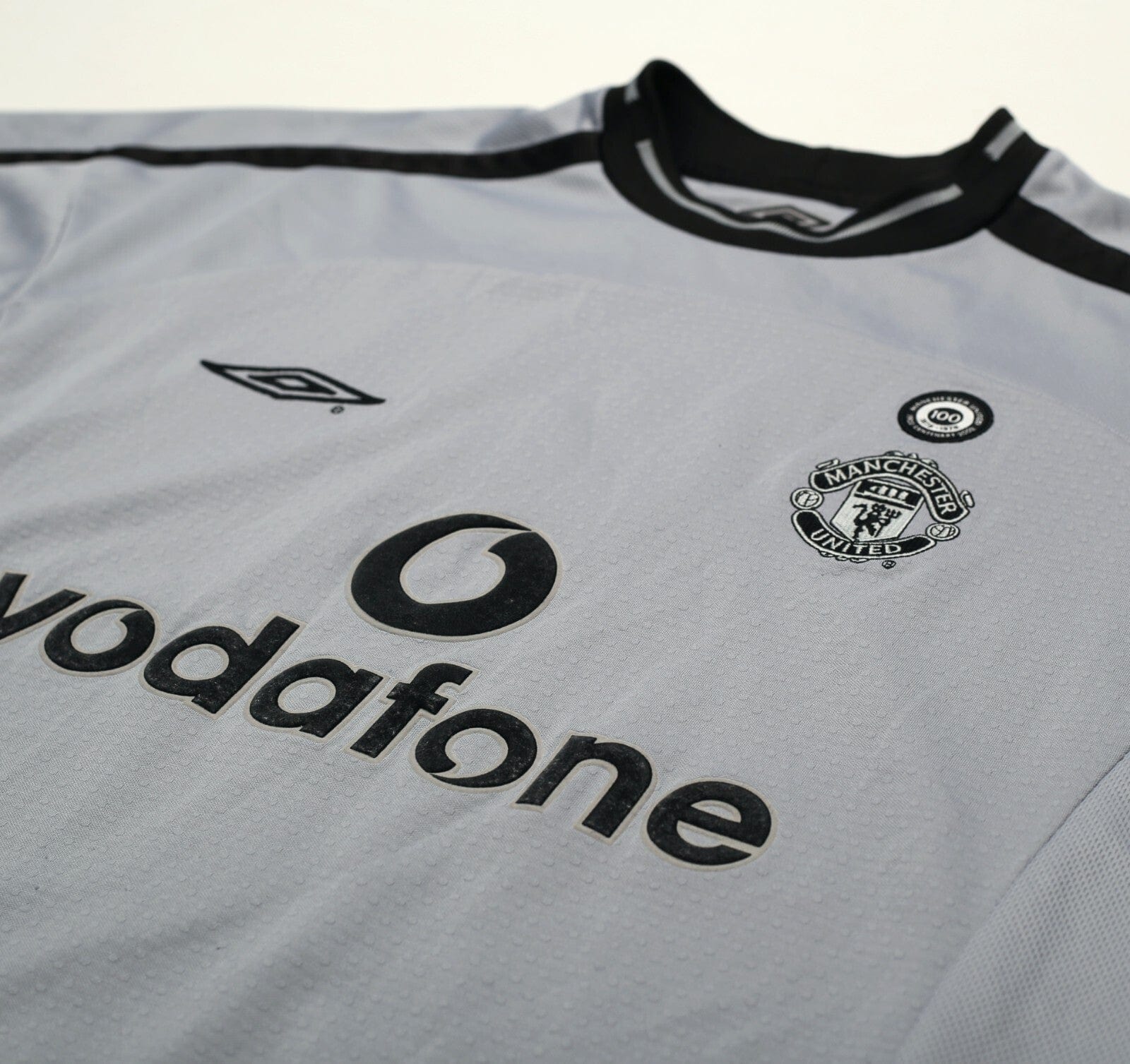 2001/02 BARTHEZ #1 Manchester United Vintage Umbro GK Football Shirt (M)