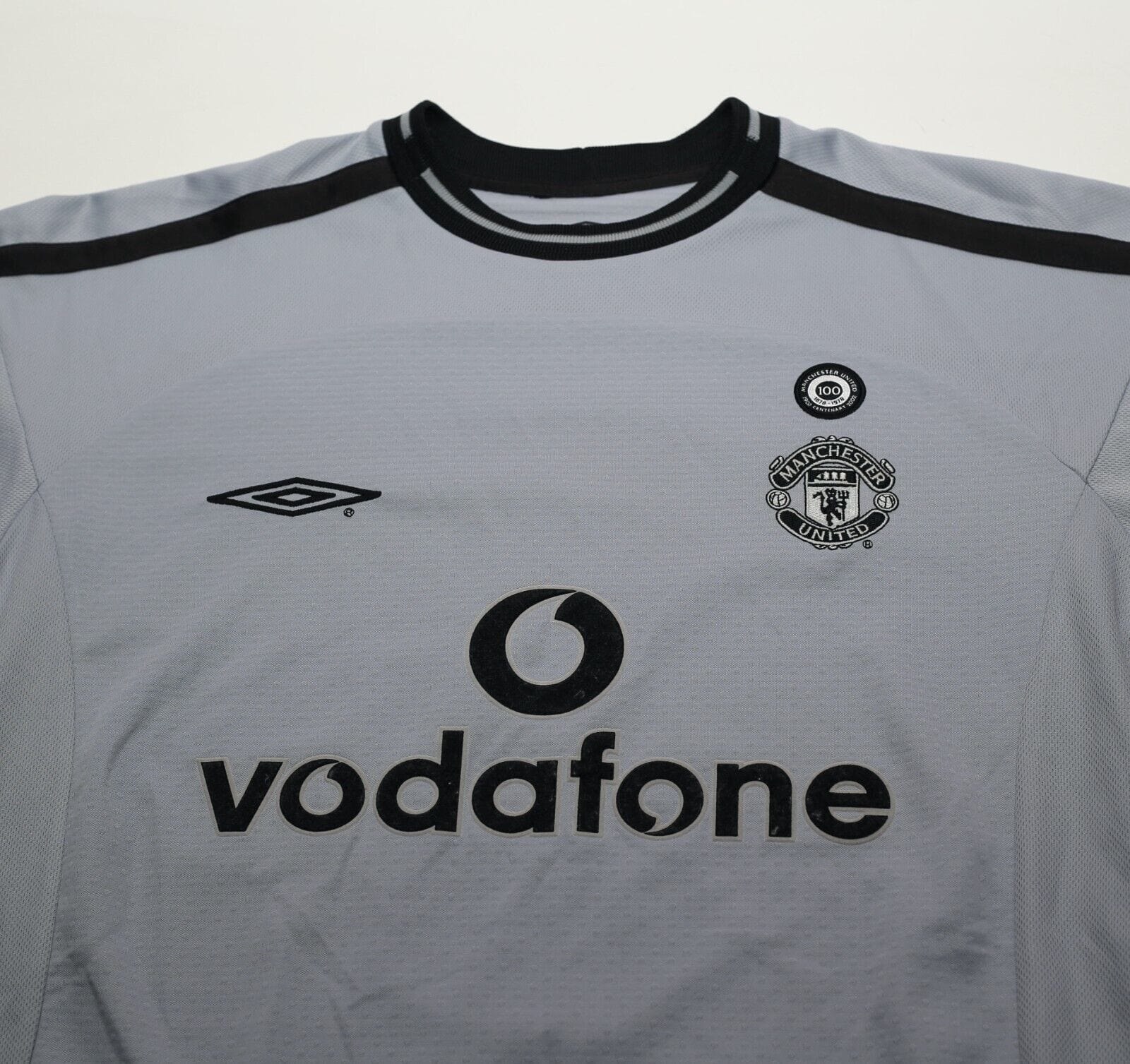 2001/02 BARTHEZ #1 Manchester United Vintage Umbro L/S GK Football Shirt (S)