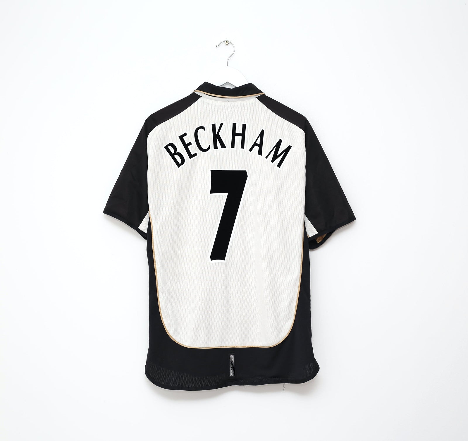 2001/02 BECKHAM #7 Manchester United Umbro Centenary Away Football Shirt (L)