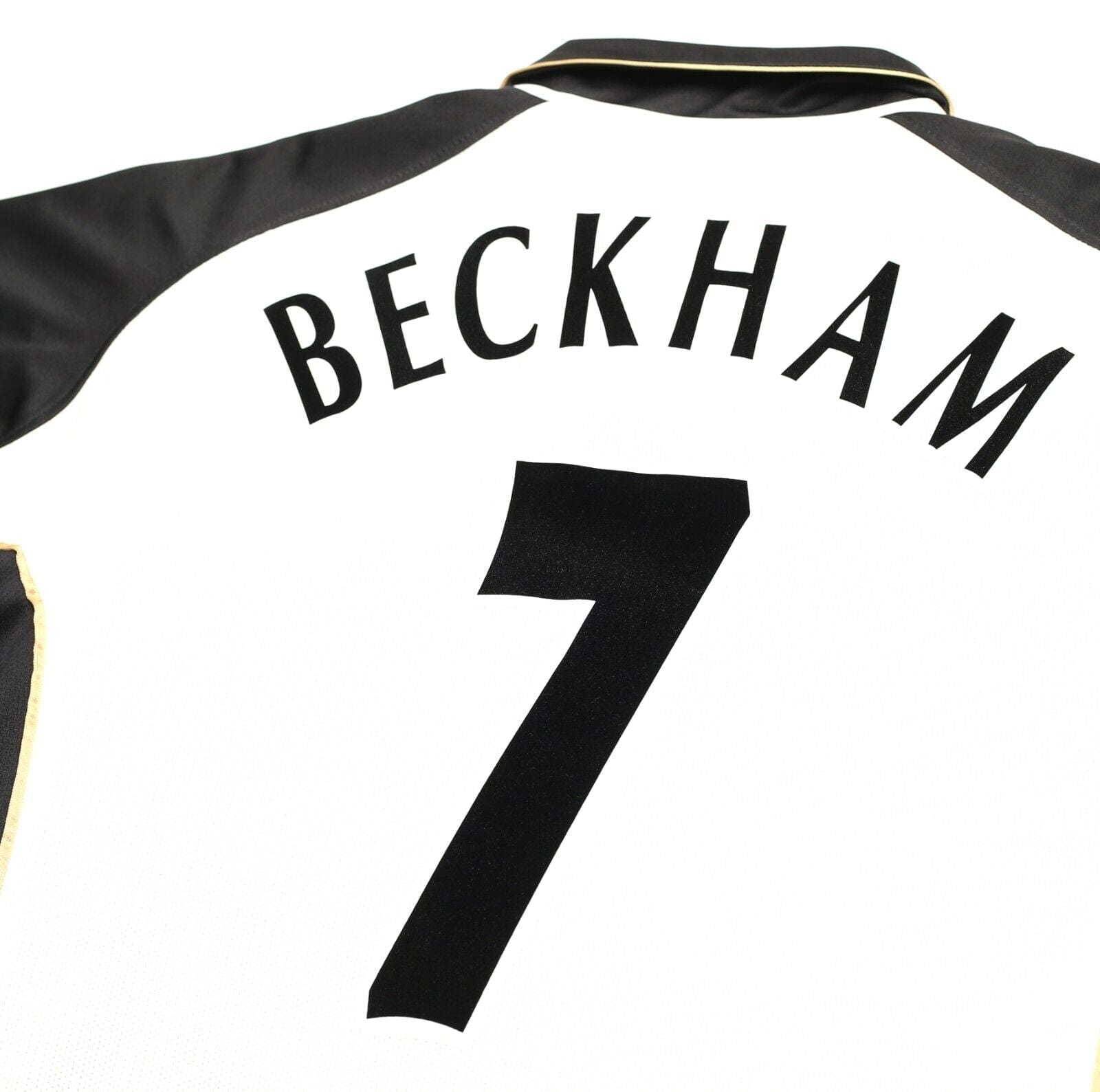 2001/02 BECKHAM #7 Manchester United Vintage Umbro Centenary Football Shirt (L)