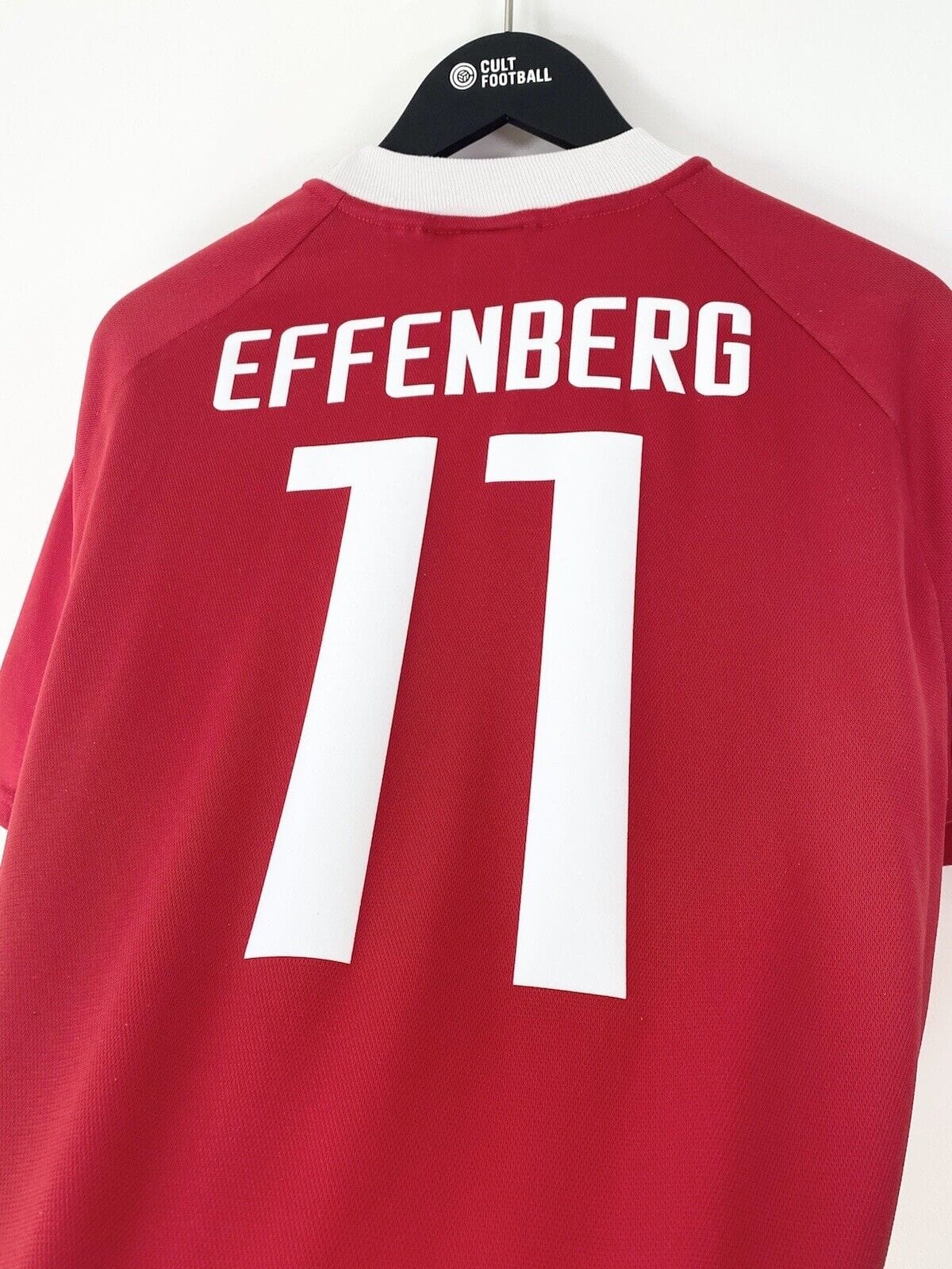 2001/02 EFFENBERG #11 Bayern Munich Vintage adidas UCL Football Shirt (L)