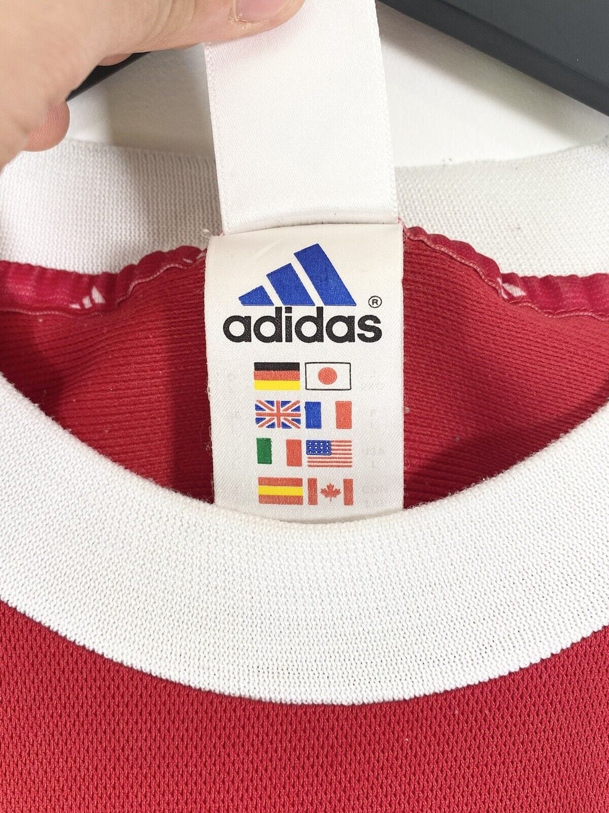 2001/02 EFFENBERG #11 Bayern Munich Vintage adidas UCL Football Shirt (L)