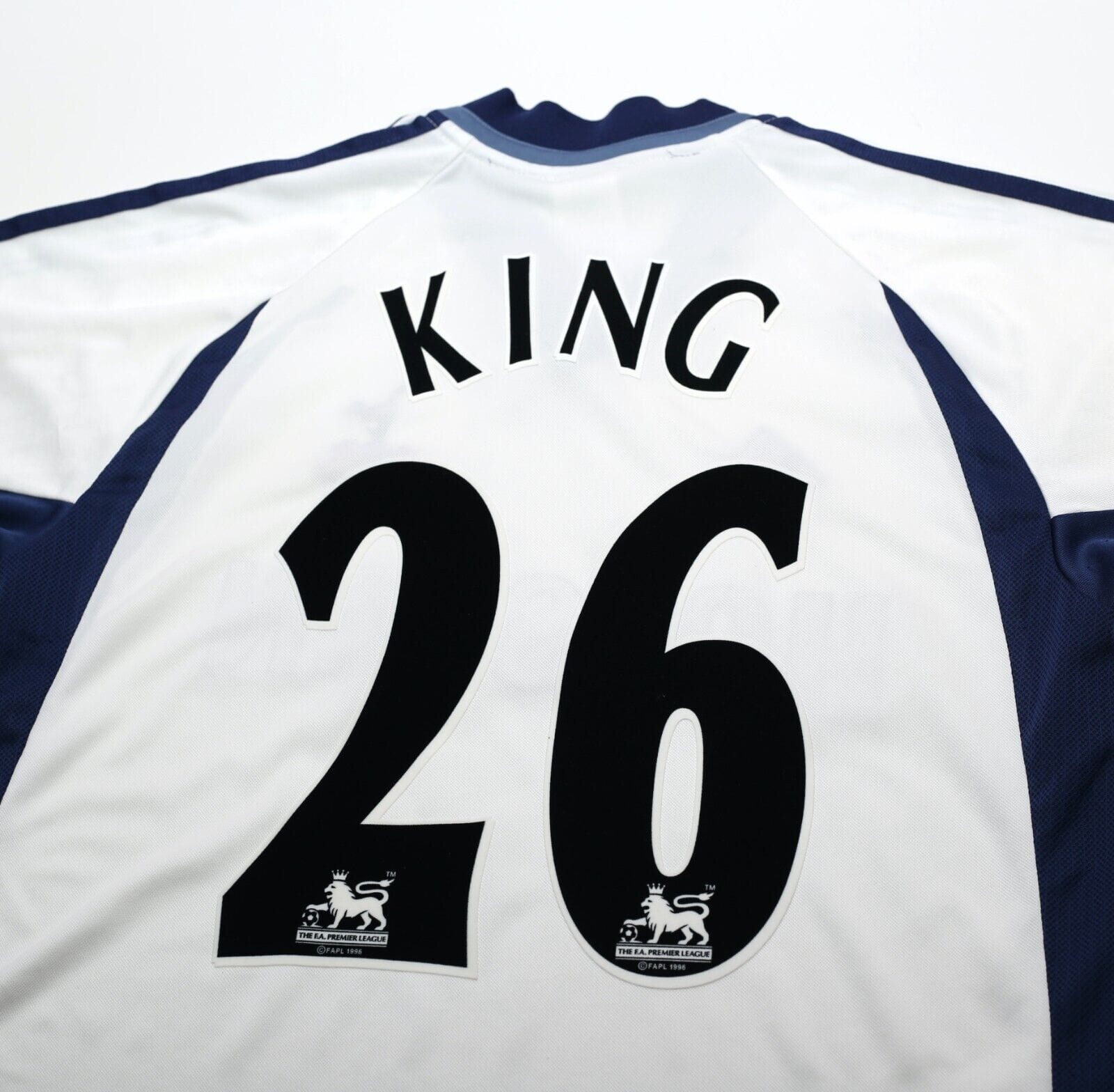 2001/02 KING #26 Tottenham Hotspur Vintage adidas Home Football Shirt (S)