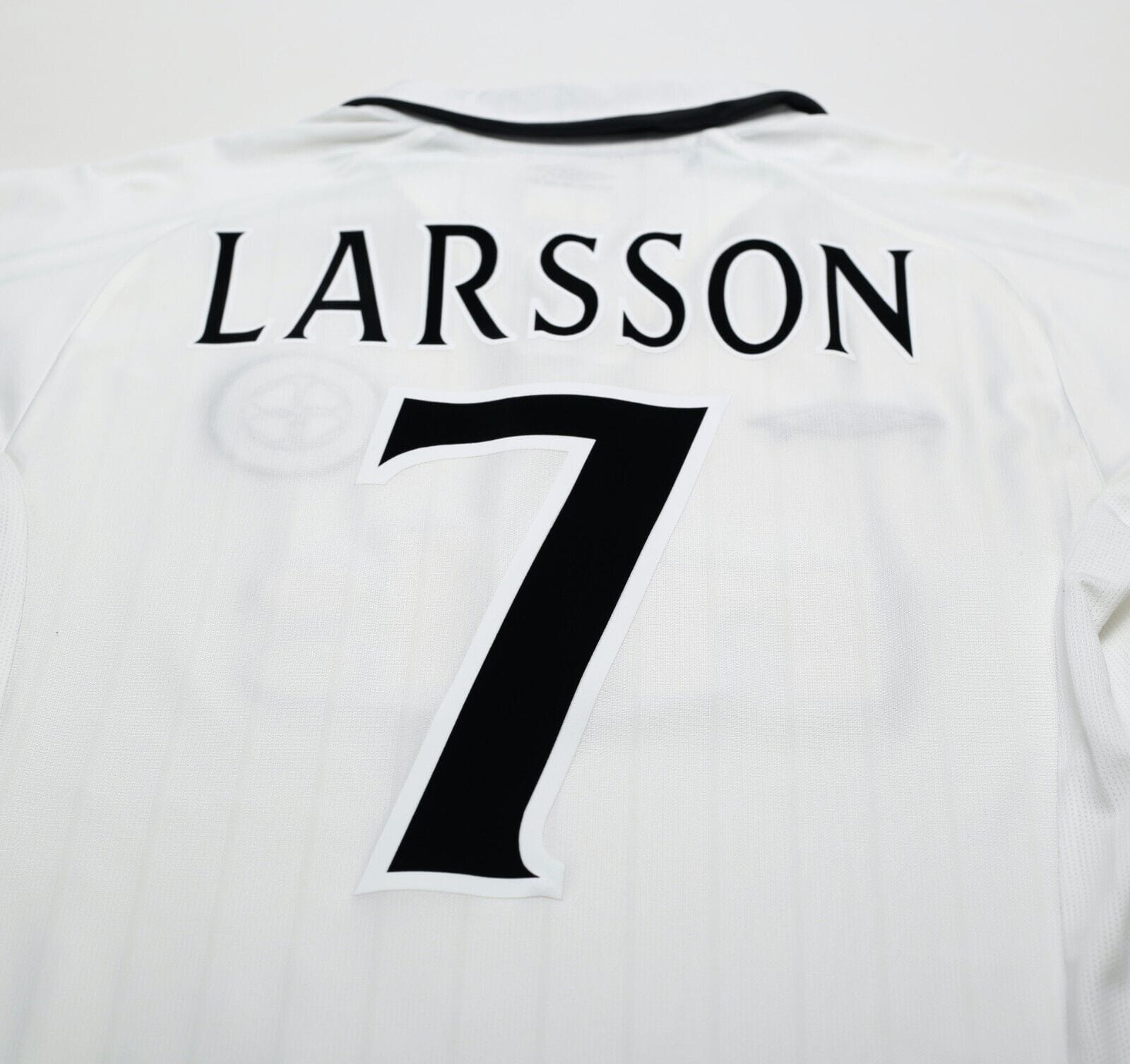 2001/02 LARSSON #7 Celtic Umbro European Away Football Shirt (S)