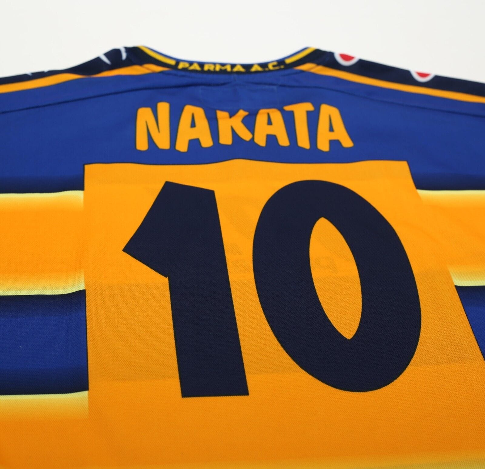 2001/02 NAKATA #10 Parma Vintage Champion Home Football Shirt Jersey (M/L)