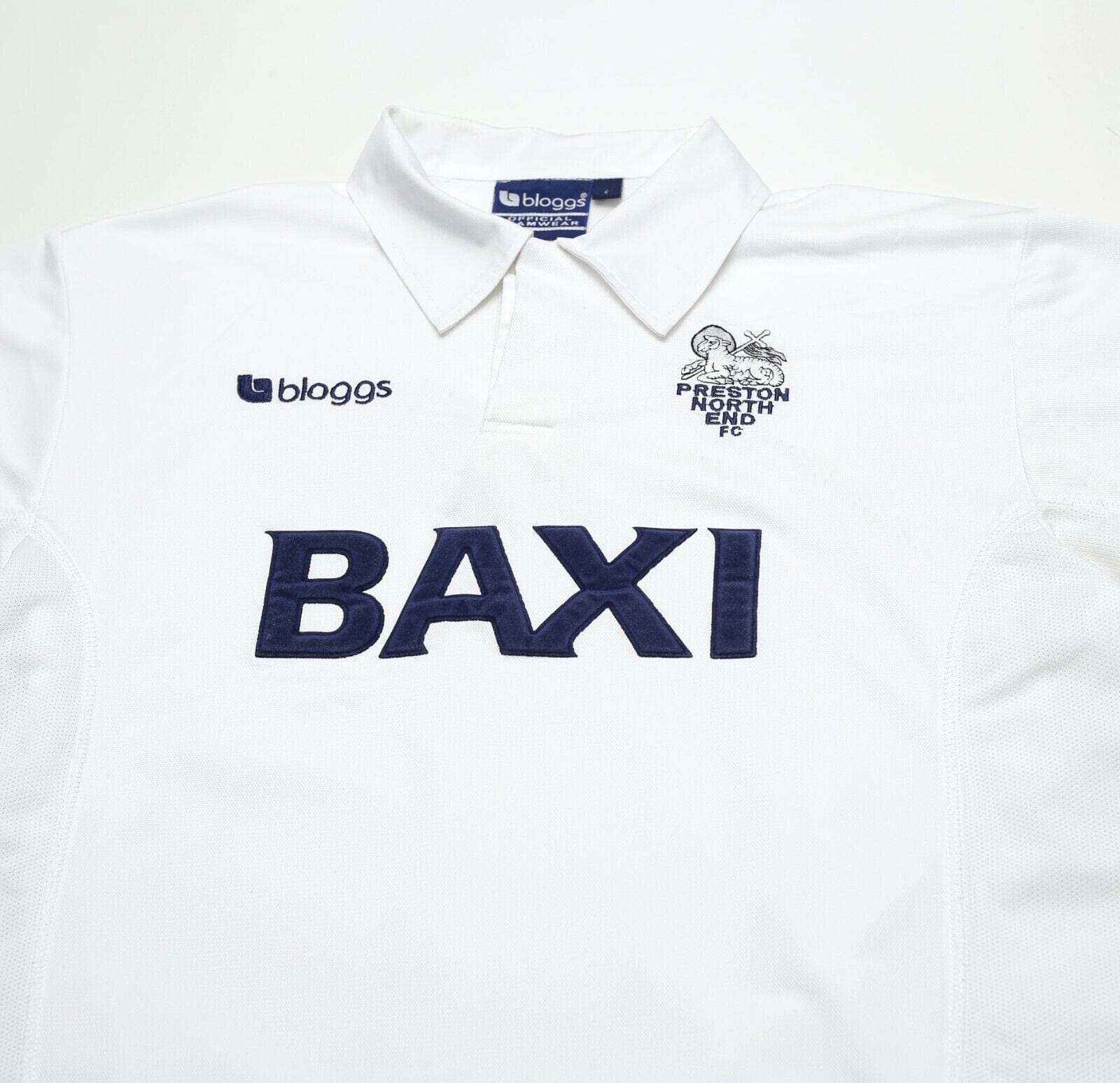 2001/02 PRESTON NORTH END Vintage Bloggs Home Football Shirt (L)