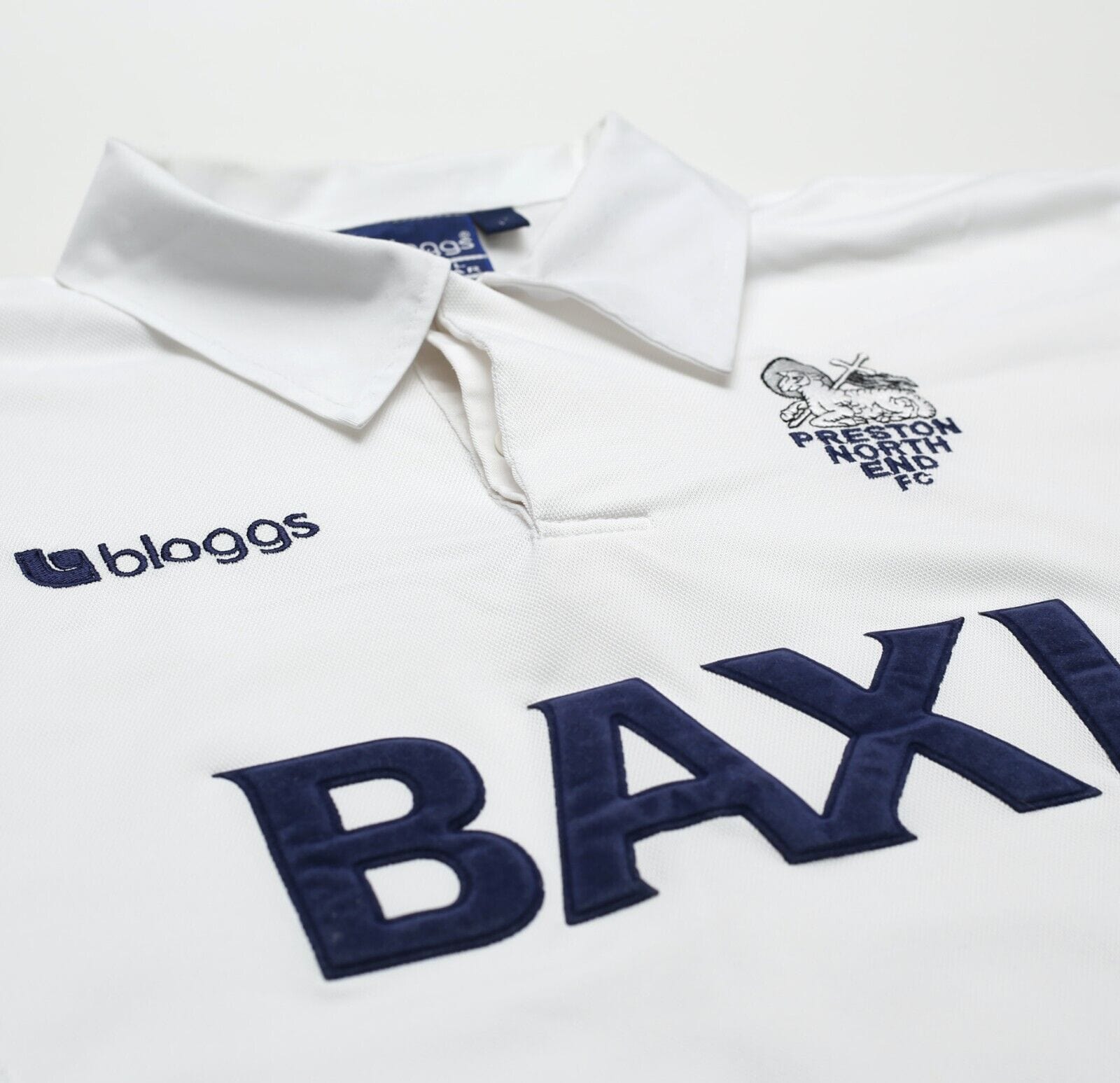 2001/02 PRESTON NORTH END Vintage Bloggs Home Football Shirt (L)
