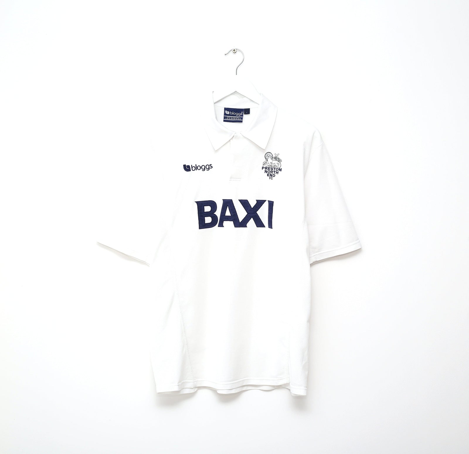 2001/02 PRESTON NORTH END Vintage Bloggs Home Football Shirt (L)