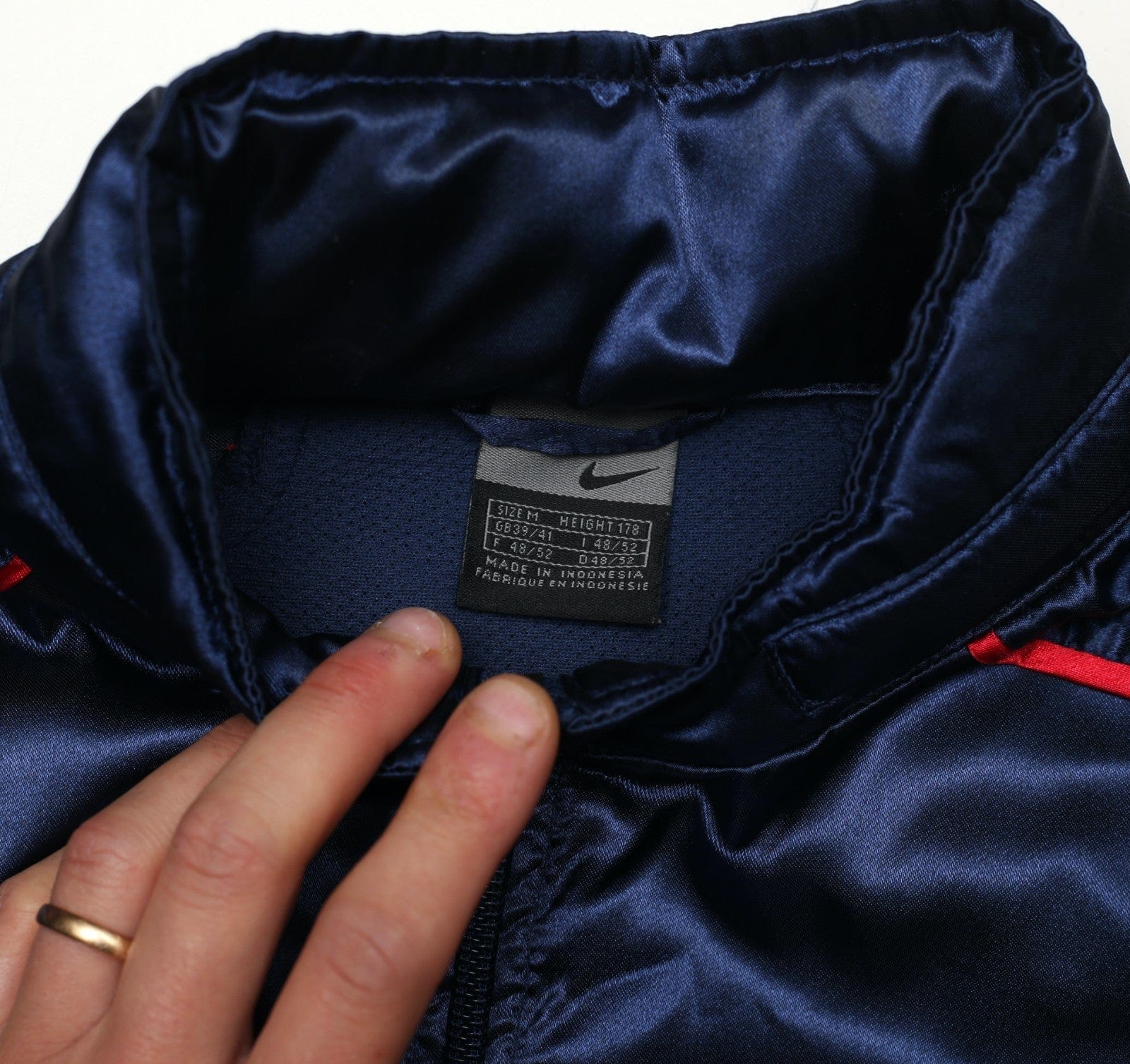 2001/02 PSG Vintage Nike Football Track Training Jacket (M) Paris Saint-Germain