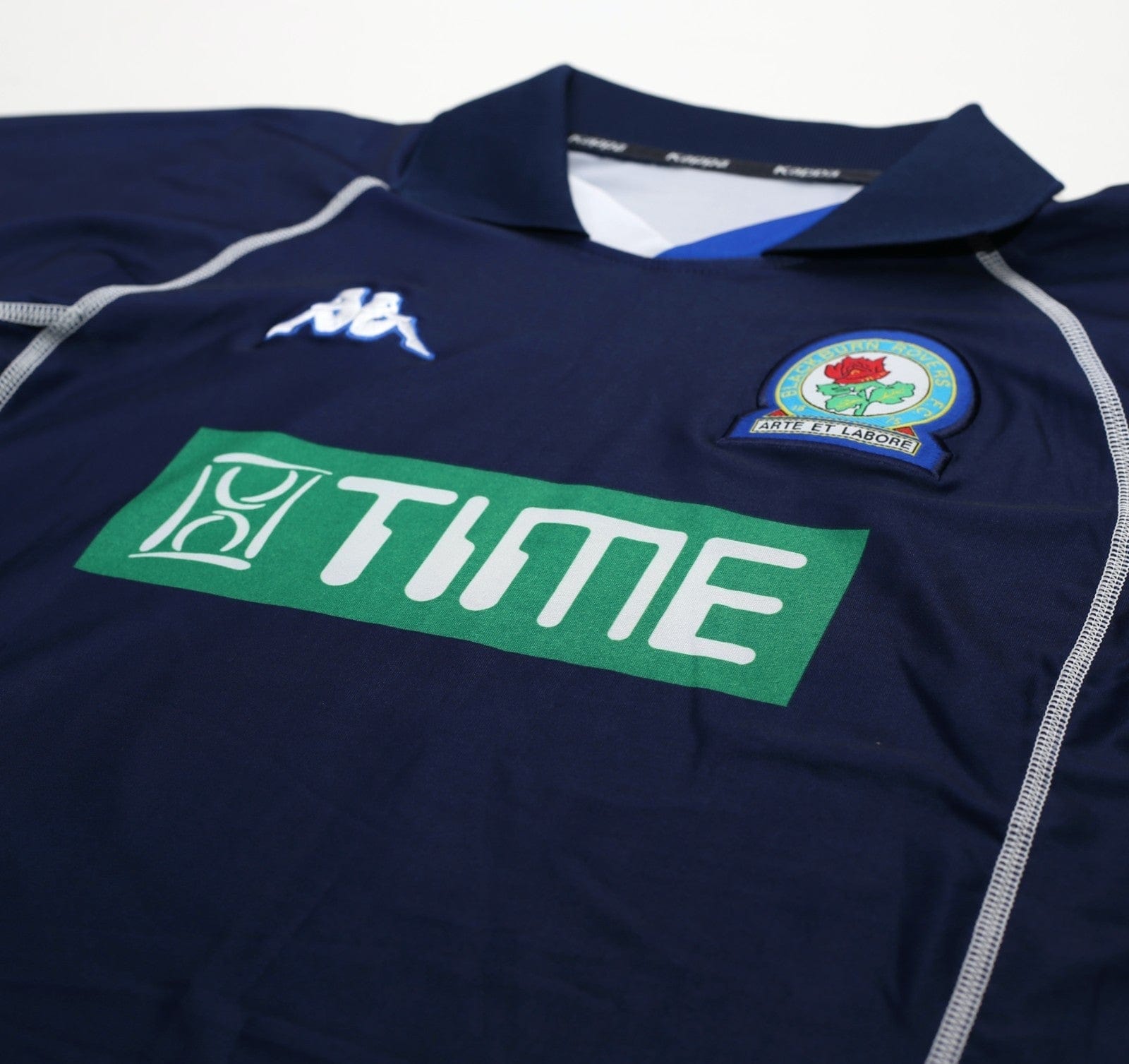 2001/02 TUGAY #3 Blackburn Rovers Vintage Kappa Away Football Shirt (M)