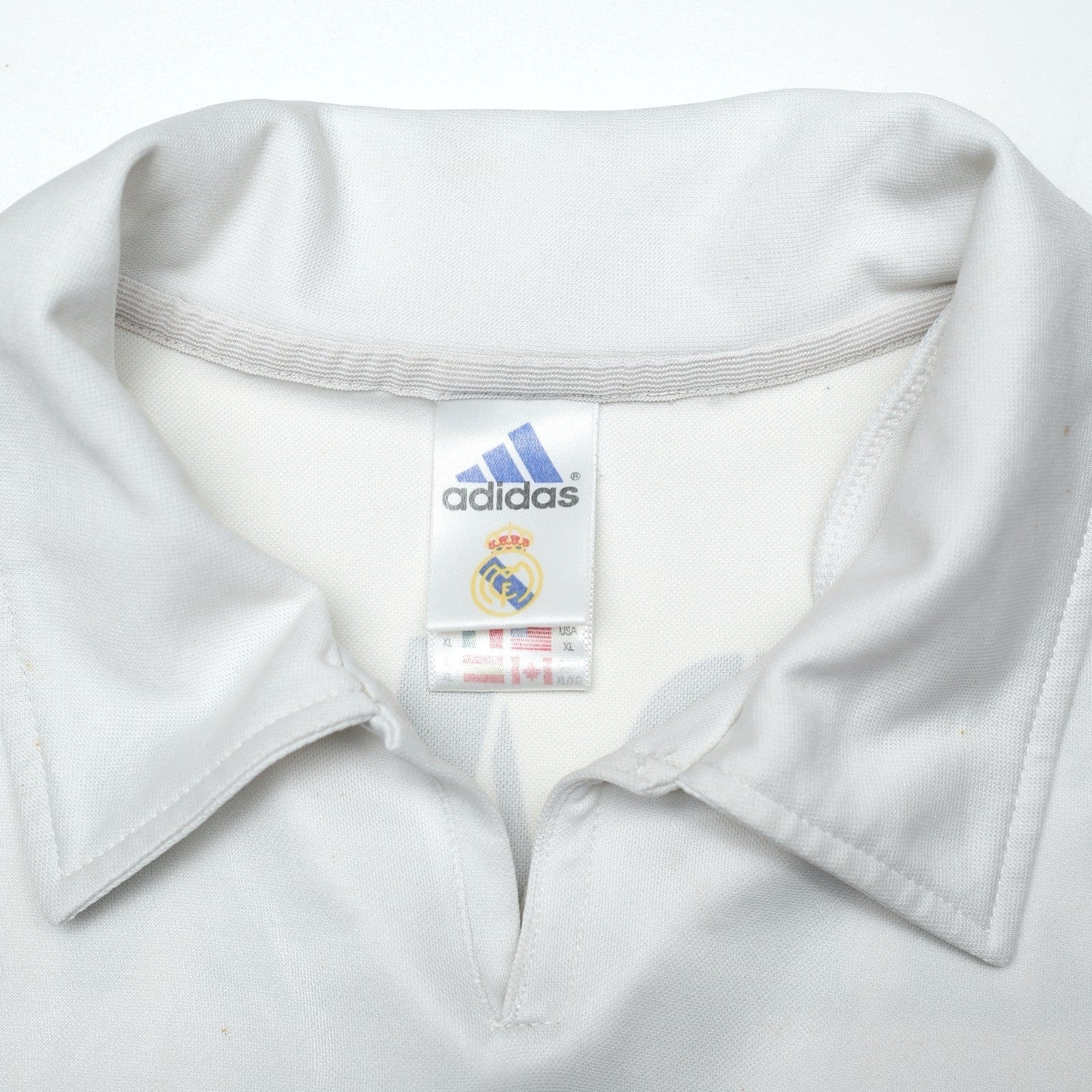 2001/02 Zidane #5 Real Madrid Vintage adidas Centenary Home Football Shirt (XL)