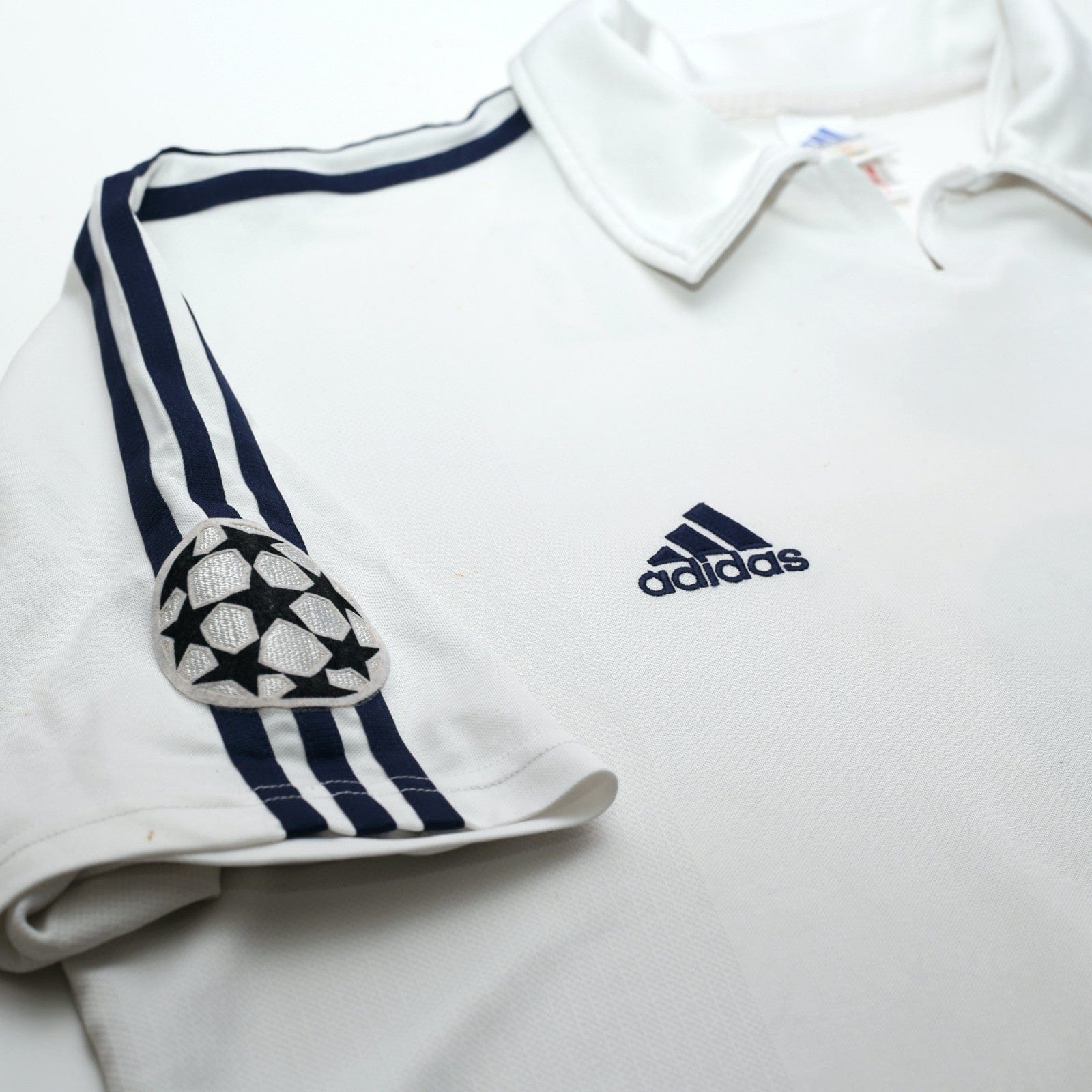 2001/02 Zidane #5 Real Madrid Vintage adidas Centenary Home Football Shirt (XL)