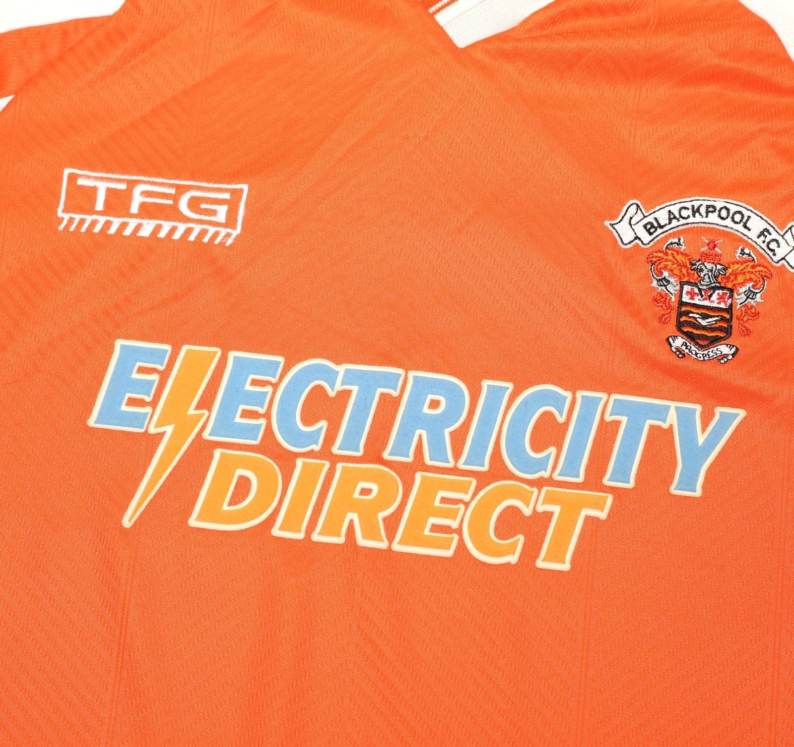 2001/03 BLACKPOOL Vintage TFG Sports Home Football Shirt (S)