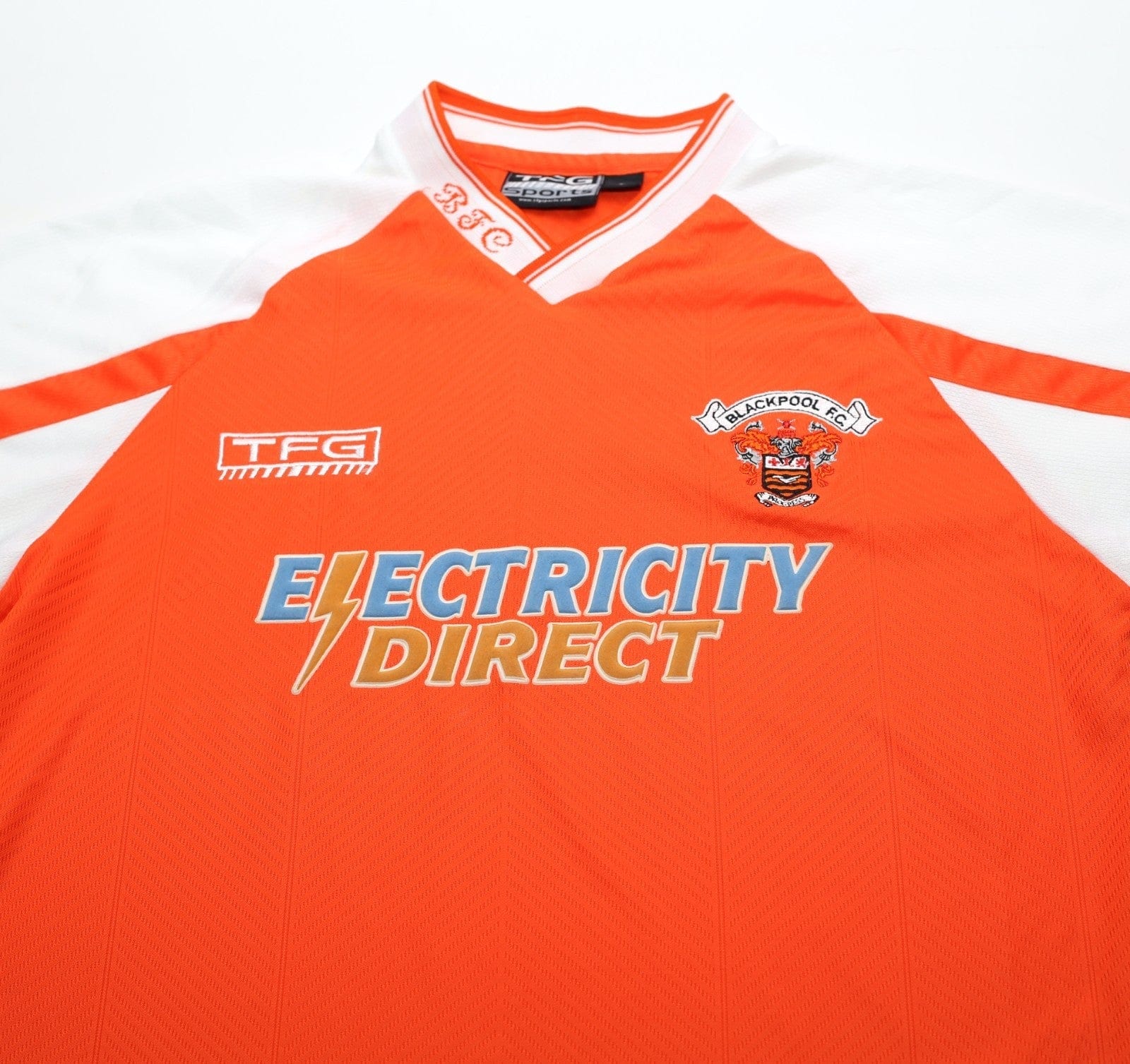 2001/03 BLACKPOOL Vintage TFG Sports Home Football Shirt (S)